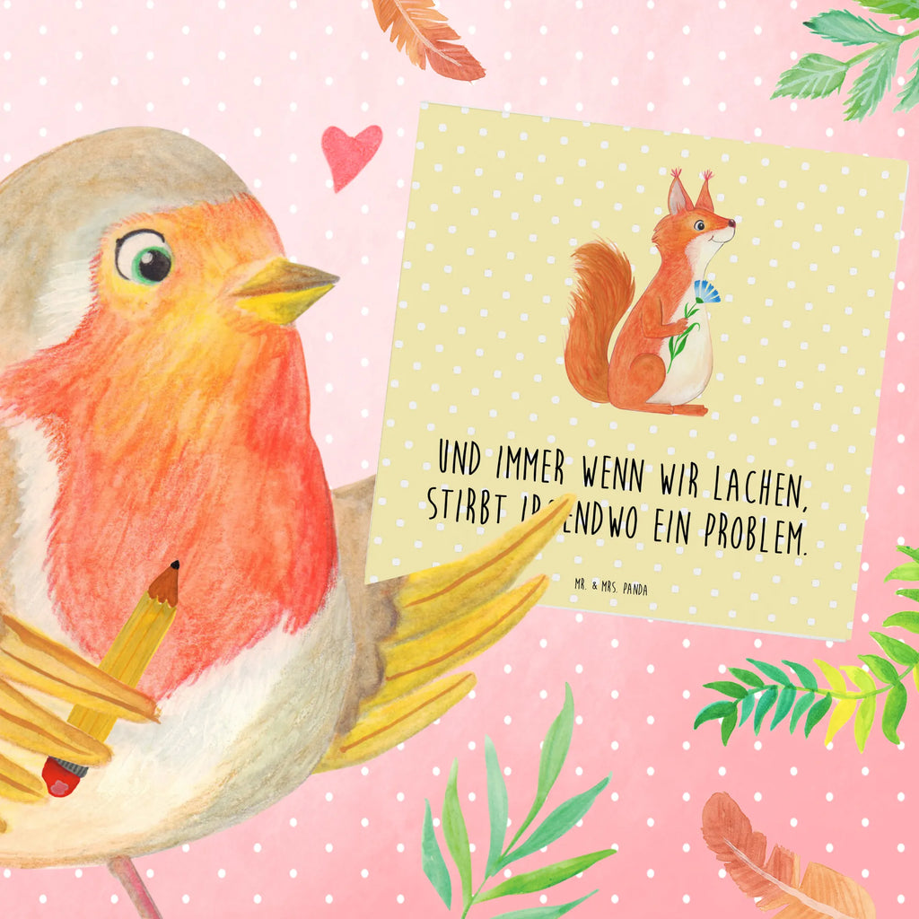Deluxe Karte Eichhörnchen Blume Einladungskarte, Geburtstagskarte, Glückwunschkarte, Hochzeitskarte, Karte, Grußkarte, Klappkarte, Hochwertige Grußkarte, Hochwertige Klappkarte, Tiermotive, Gute Laune, lustige Sprüche, Tiere, Spruch positiv, Lachen, Spaß, Eichhörnchen, Motivation Sprüche, Motivation Bilder, Eichhorn, glücklich Spruch, Spruch Deko