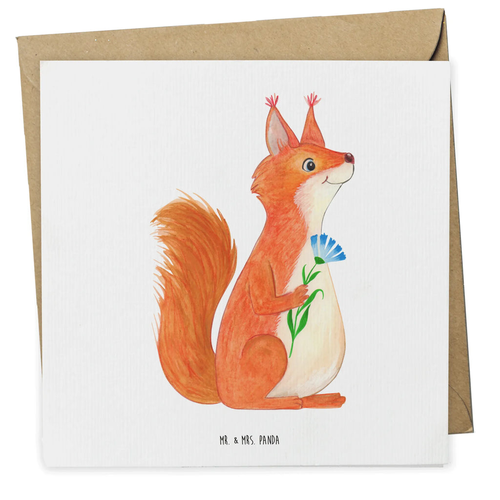 Deluxe Karte Eichhörnchen Blume Einladungskarte, Geburtstagskarte, Glückwunschkarte, Hochzeitskarte, Karte, Grußkarte, Klappkarte, Hochwertige Grußkarte, Hochwertige Klappkarte, Tiermotive, Gute Laune, lustige Sprüche, Tiere, Spruch positiv, Lachen, Spaß, Eichhörnchen, Motivation Sprüche, Motivation Bilder, Eichhorn, glücklich Spruch, Spruch Deko