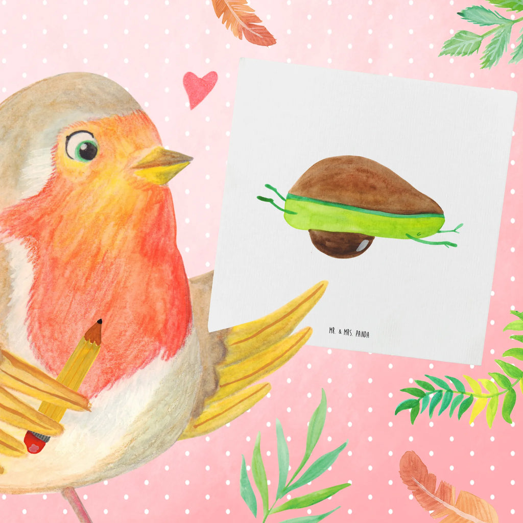 Deluxe Karte Avocado Yoga Einladungskarte, Geburtstagskarte, Glückwunschkarte, Hochzeitskarte, Hochwertige Grußkarte, Grußkarte, Karte, Klappkarte, Hochwertige Klappkarte, Avocado, Veggie, Vegan, Gesund, Avocado Yoga Vegan