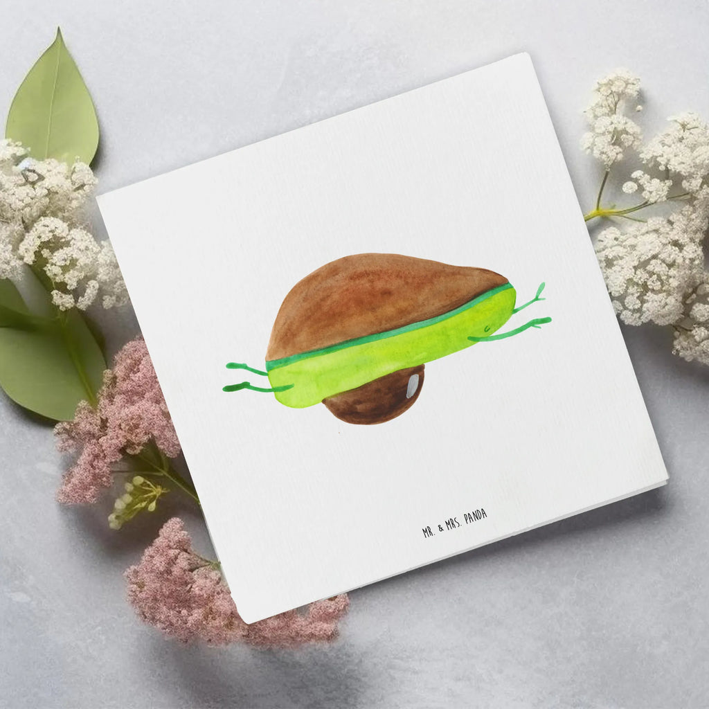 Deluxe Karte Avocado Yoga Einladungskarte, Geburtstagskarte, Glückwunschkarte, Hochzeitskarte, Hochwertige Grußkarte, Grußkarte, Karte, Klappkarte, Hochwertige Klappkarte, Avocado, Veggie, Vegan, Gesund, Avocado Yoga Vegan