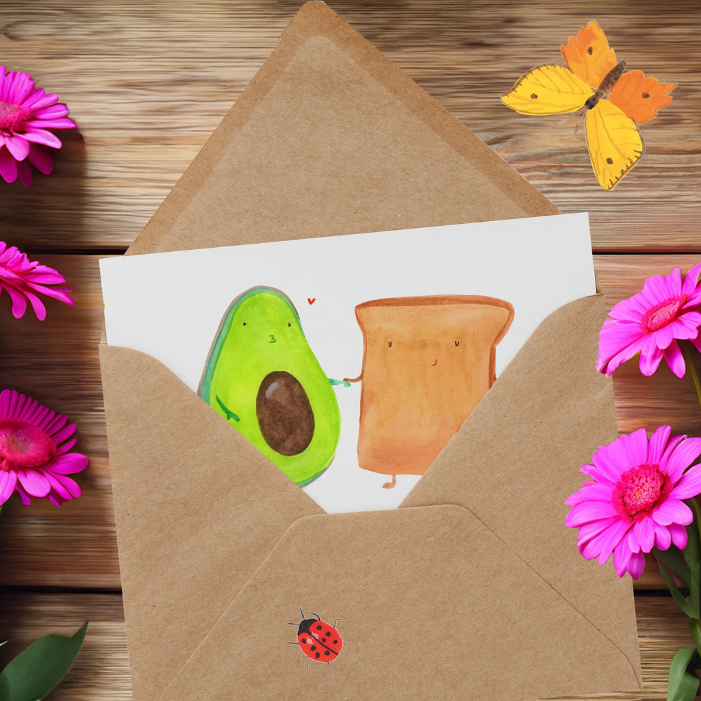 Deluxe Card avocado toast Glückwunschkarte, Karte, Einladungskarte, Klappkarte, Hochwertige Klappkarte, Hochwertige Grußkarte, Geburtstagskarte, Grußkarte, Hochzeitskarte, Avocado, Veggie, Vegan, Gesund, Freundin, Verlobungsparty, Hochzeitsgeschenk, Jahrestagsgeschenk, Freund, Toast, Pärchen, Jahrestag, Liebespaar, Hochzeit, Toastbrot, Verlobt