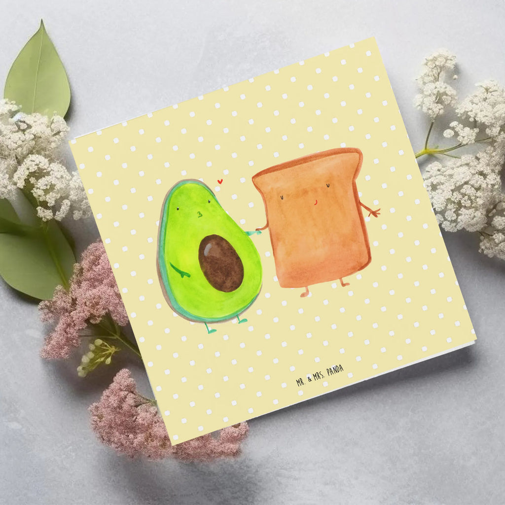 Deluxe Card avocado toast Glückwunschkarte, Karte, Einladungskarte, Klappkarte, Hochwertige Klappkarte, Hochwertige Grußkarte, Geburtstagskarte, Grußkarte, Hochzeitskarte, Avocado, Veggie, Vegan, Gesund, Freundin, Verlobungsparty, Hochzeitsgeschenk, Jahrestagsgeschenk, Freund, Toast, Pärchen, Jahrestag, Liebespaar, Hochzeit, Toastbrot, Verlobt