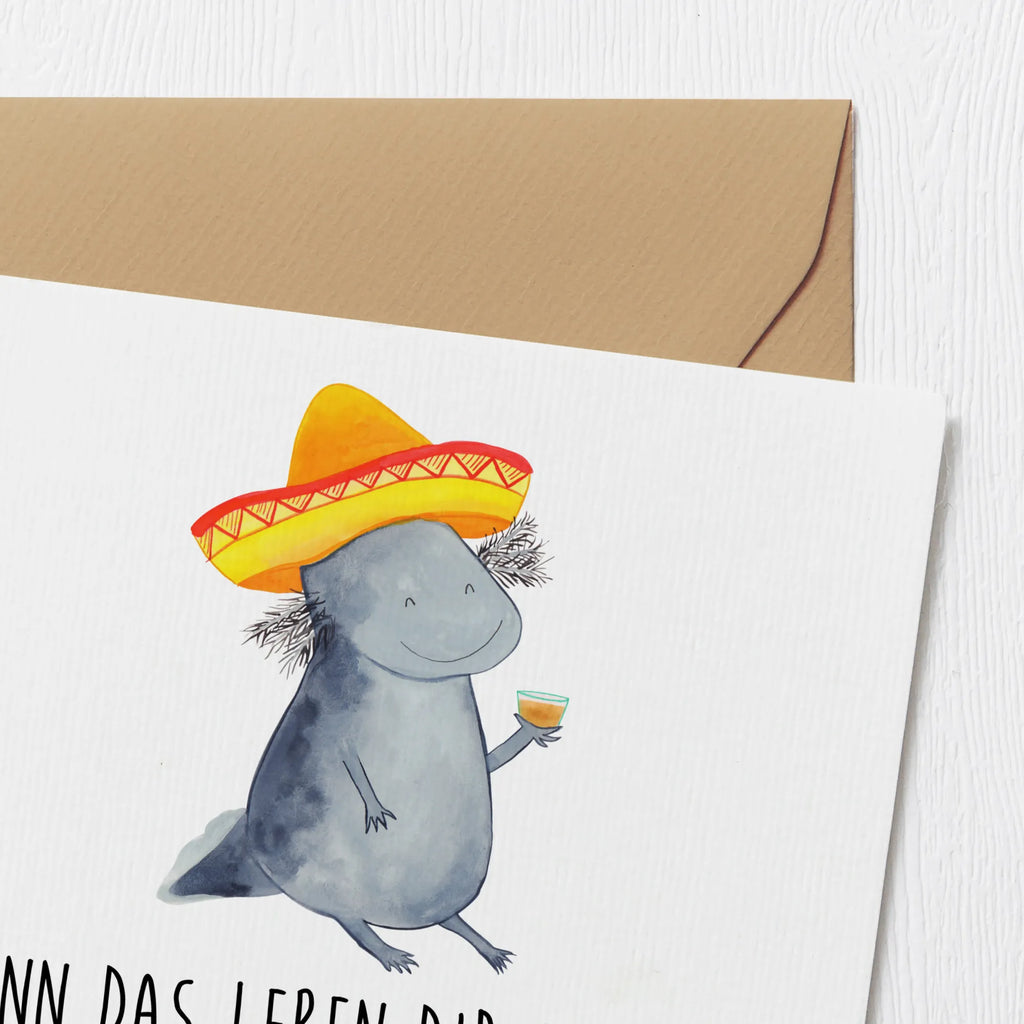 Deluxe Karte Axolotl Tequila Hochzeitskarte, Hochwertige Grußkarte, Geburtstagskarte, Grußkarte, Hochwertige Klappkarte, Karte, Klappkarte, Einladungskarte, Glückwunschkarte, Axolotl, Molch, Feuerdrache, Lurche, Motivation, Zitrone, Schwanzlurch, Lurch, Mexiko, Spruch, Axolot, Sombrero, Feuersalamander, Mexico, Tequila