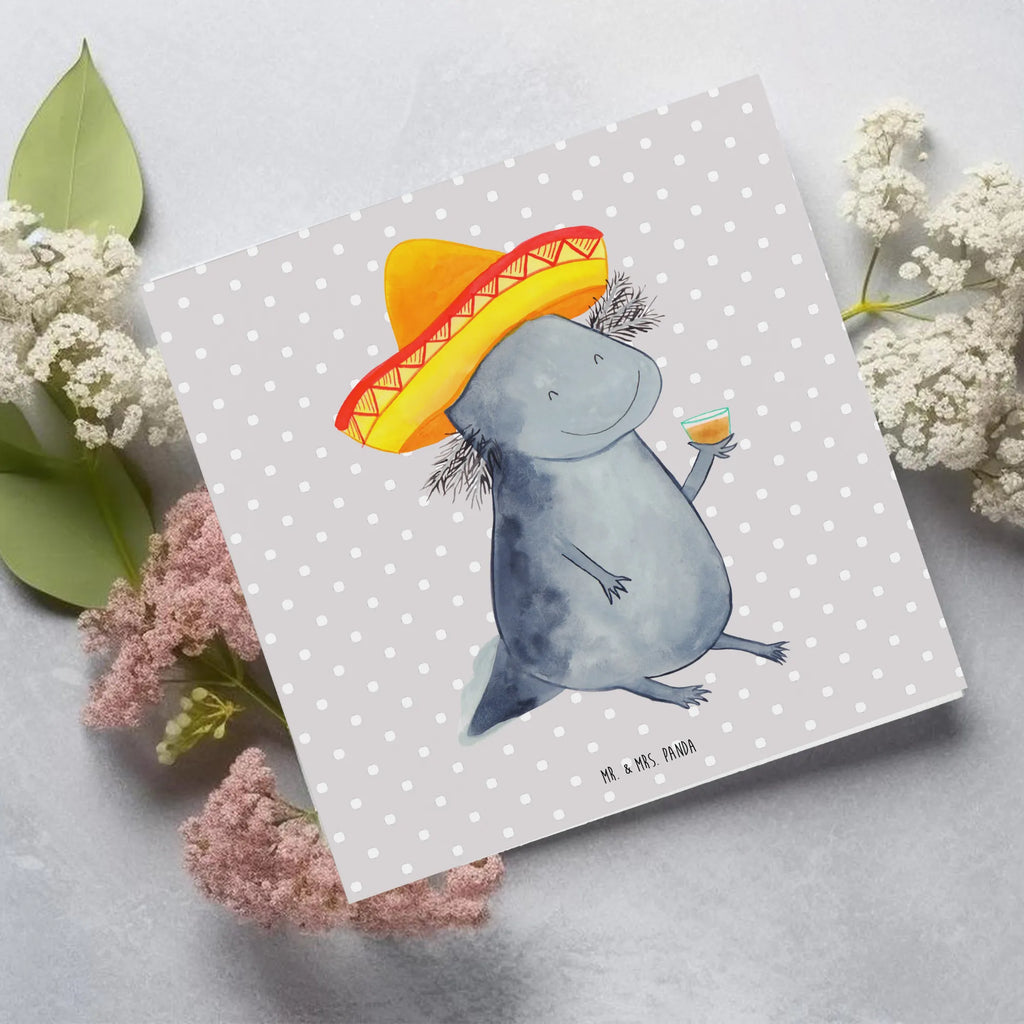 Deluxe Karte Axolotl Tequila Hochzeitskarte, Hochwertige Grußkarte, Geburtstagskarte, Grußkarte, Hochwertige Klappkarte, Karte, Klappkarte, Einladungskarte, Glückwunschkarte, Axolotl, Molch, Feuerdrache, Lurche, Motivation, Zitrone, Schwanzlurch, Lurch, Mexiko, Spruch, Axolot, Sombrero, Feuersalamander, Mexico, Tequila