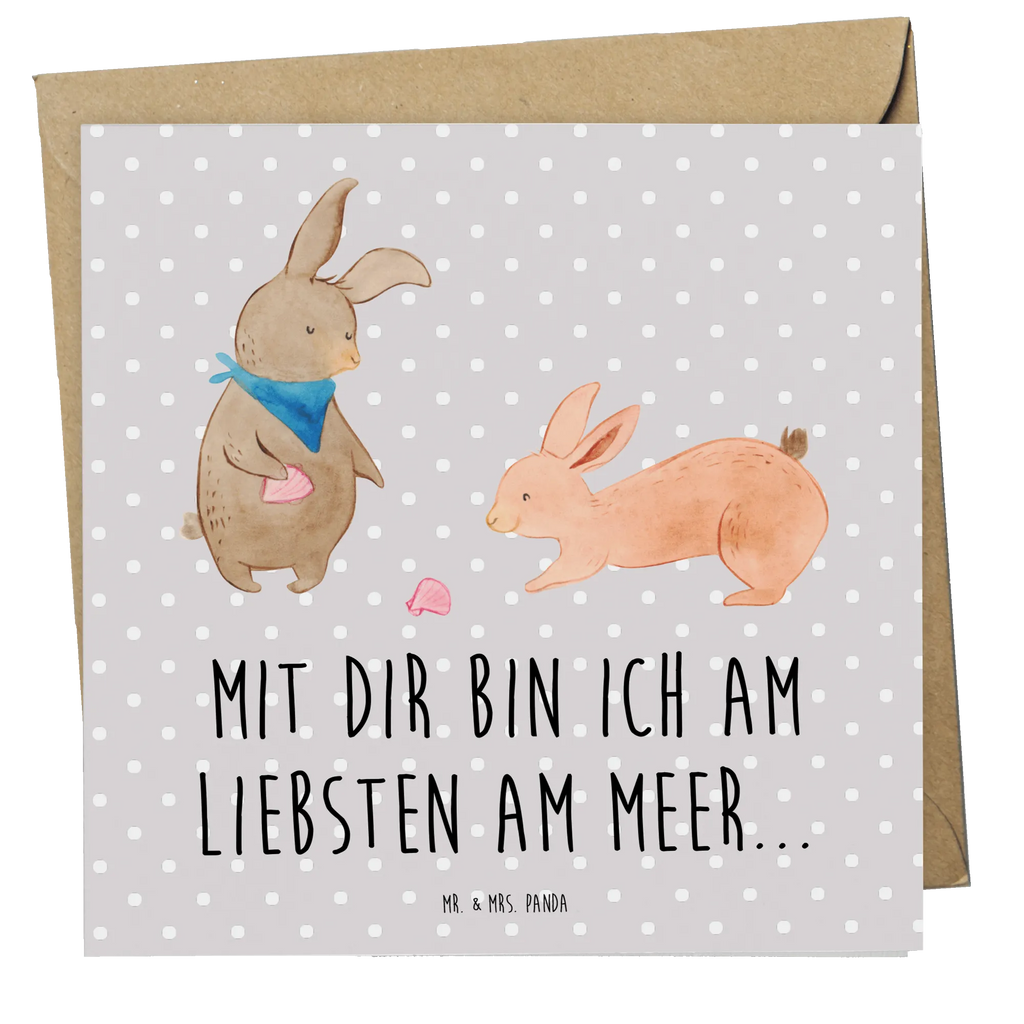 Deluxe Karte Hasen Muschel Einladungskarte, Karte, Hochwertige Klappkarte, Hochwertige Grußkarte, Geburtstagskarte, Glückwunschkarte, Hochzeitskarte, Klappkarte, Grußkarte, Familie, Vatertag, Muttertag, Bruder, Schwester, Mama, Papa, Oma, Opa, Muscheln sammeln, Meer, Muscheln, BFF, Freundinnen, best friends, Freundin, beste Freundin, Hasen