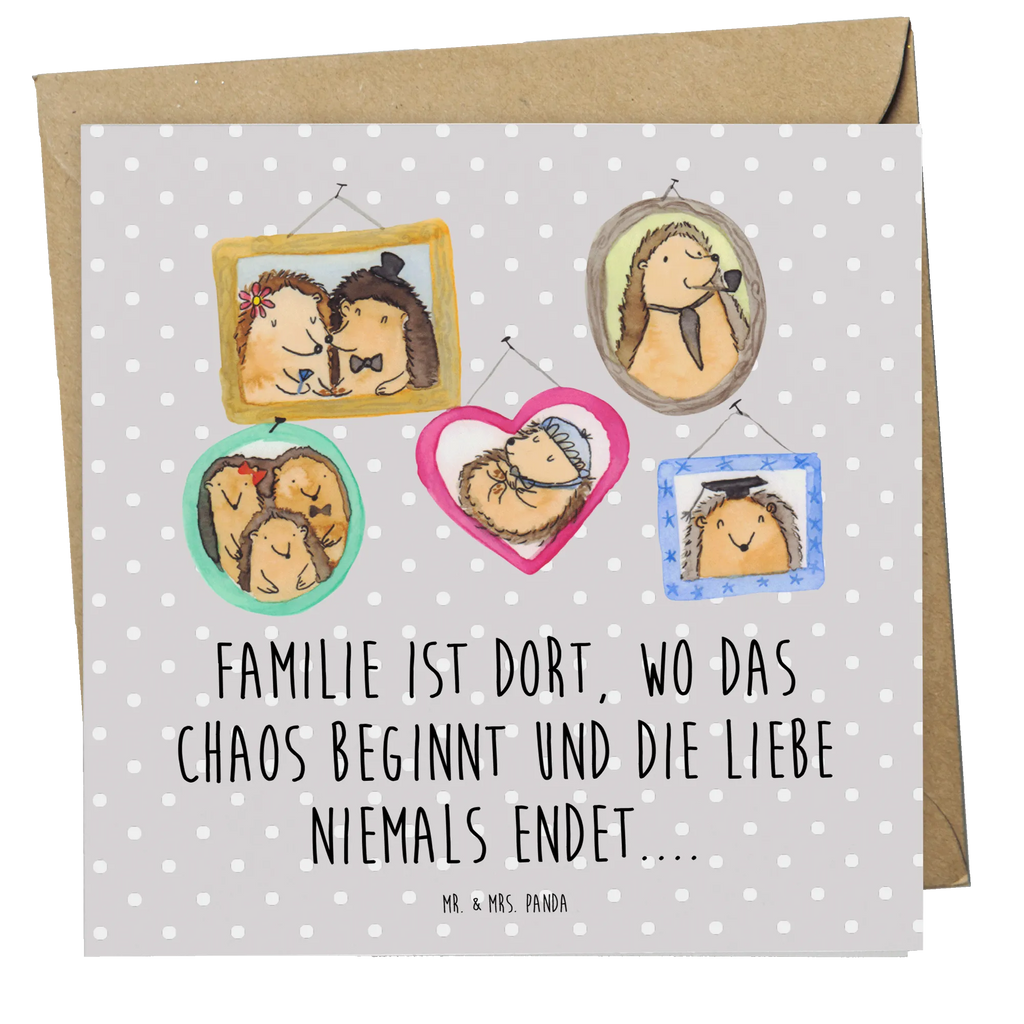 Deluxe Karte Igel Familie Grußkarte, Einladungskarte, Hochzeitskarte, Hochwertige Grußkarte, Karte, Klappkarte, Geburtstagskarte, Glückwunschkarte, Hochwertige Klappkarte, Familie, Vatertag, Muttertag, Bruder, Schwester, Mama, Papa, Oma, Opa, Liebe, Bilder, Glück, Igel, Zusammenhalt