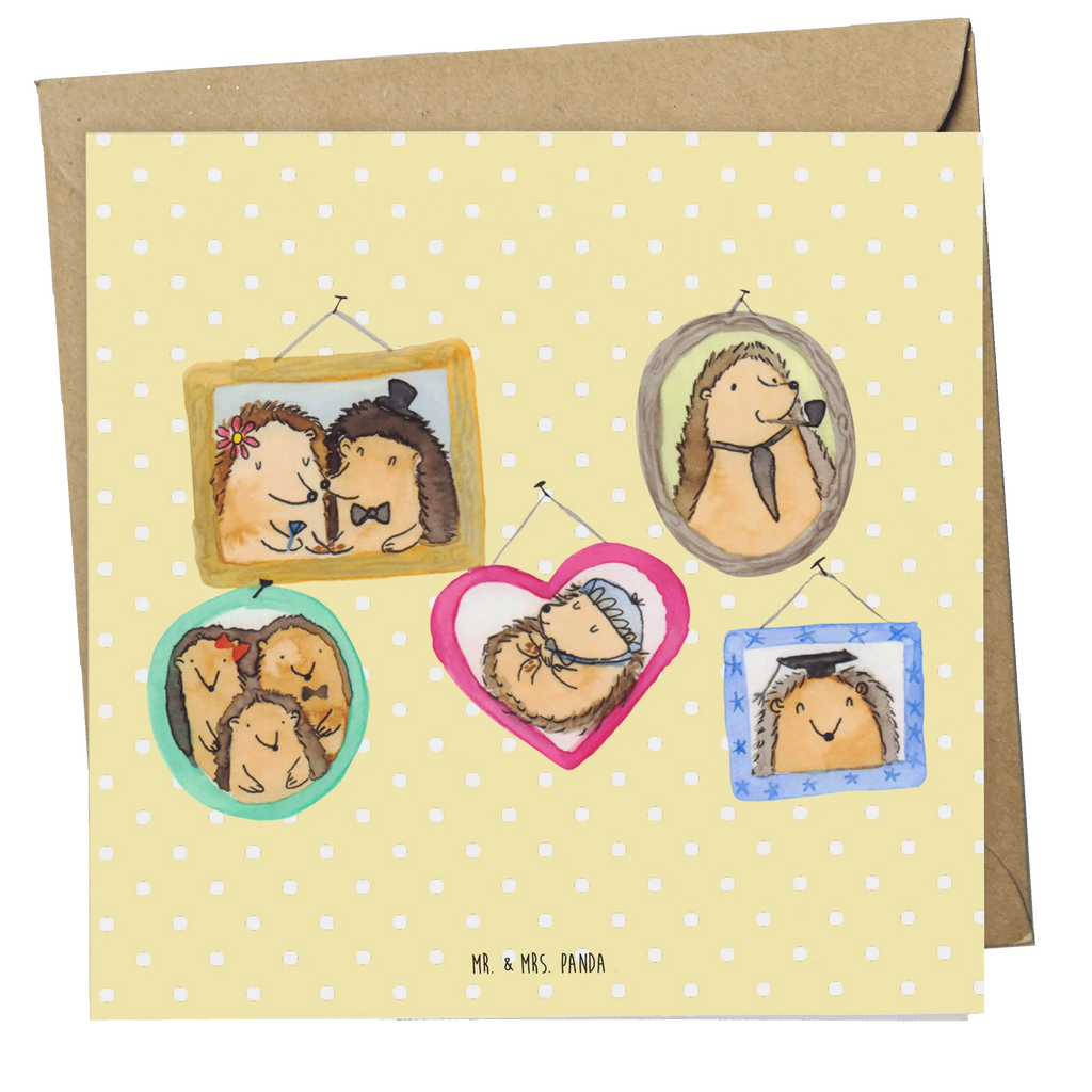 Deluxe Karte Igel Familie Grußkarte, Einladungskarte, Hochzeitskarte, Hochwertige Grußkarte, Karte, Klappkarte, Geburtstagskarte, Glückwunschkarte, Hochwertige Klappkarte, Familie, Vatertag, Muttertag, Bruder, Schwester, Mama, Papa, Oma, Opa, Liebe, Bilder, Glück, Igel, Zusammenhalt