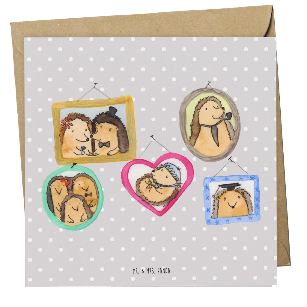 Deluxe Karte Igel Familie Grußkarte, Einladungskarte, Hochzeitskarte, Hochwertige Grußkarte, Karte, Klappkarte, Geburtstagskarte, Glückwunschkarte, Hochwertige Klappkarte, Familie, Vatertag, Muttertag, Bruder, Schwester, Mama, Papa, Oma, Opa, Liebe, Bilder, Glück, Igel, Zusammenhalt