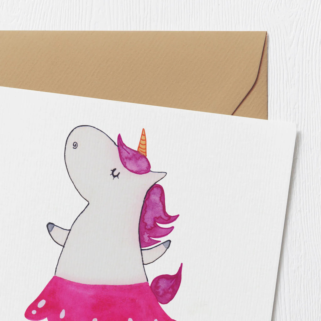 Deluxe Karte Einhorn Ballerina Klappkarte, Hochwertige Klappkarte, Grußkarte, Einladungskarte, Geburtstagskarte, Karte, Hochwertige Grußkarte, Hochzeitskarte, Glückwunschkarte, Einhorn, Einhörner, Einhorn Deko, Unicorn, Tanzen, Geburtstag, Ballerina, Lebensfreude, Party, Spaß, Lebenslust, Feiern, Wohnung, Tänzerin