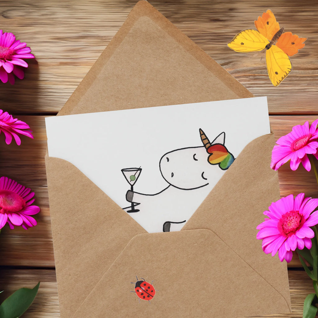 Deluxe Karte Einhorn Cocktail Geburtstagskarte, Karte, Einladungskarte, Grußkarte, Hochzeitskarte, Glückwunschkarte, Klappkarte, Hochwertige Grußkarte, Hochwertige Klappkarte, Einhorn, Einhörner, Einhorn Deko, Unicorn, Feiern, lustig, Caipirinha, Geburtstag, Rum, Freundin, Party, Sekt, Cuba Libre, Spruch, Spaß, witzig, Glitzer