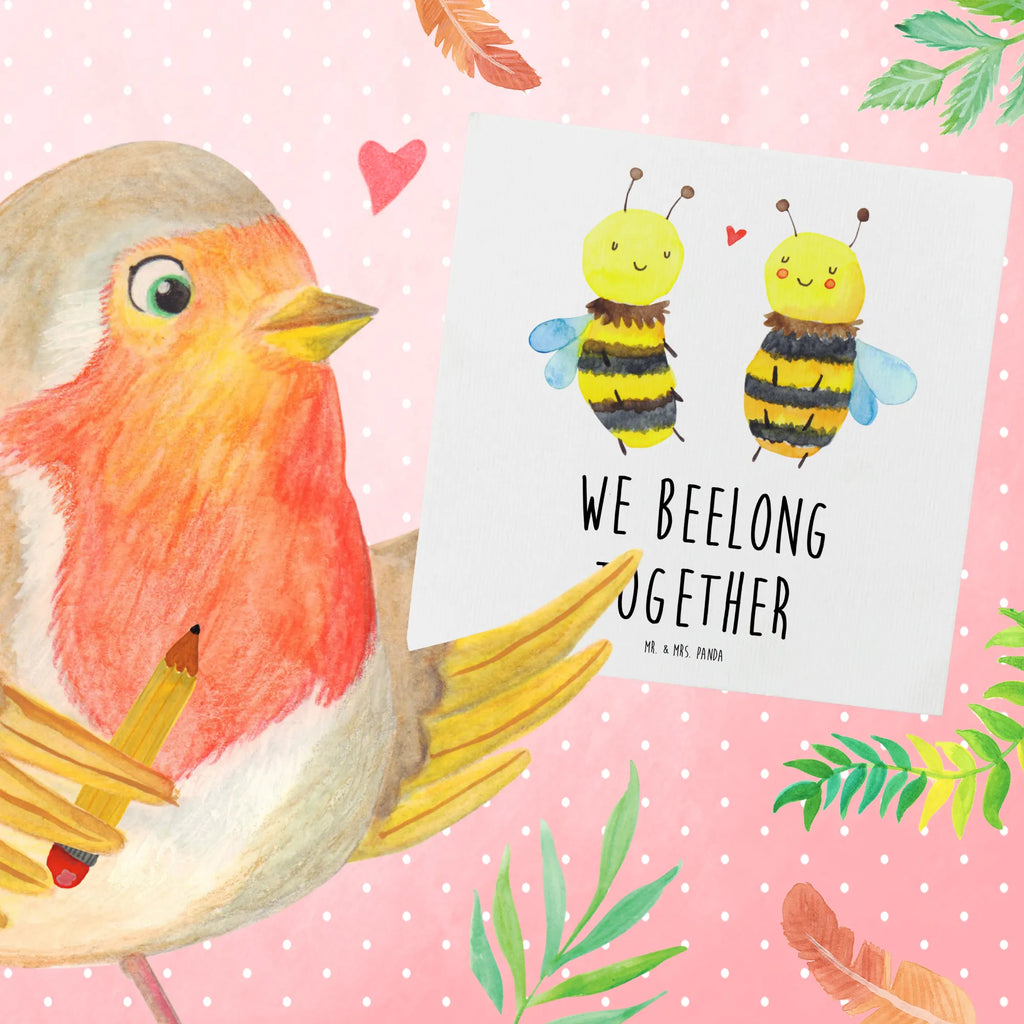 Deluxe Card bee In love Karte, Hochwertige Grußkarte, Hochzeitskarte, Glückwunschkarte, Geburtstagskarte, Hochwertige Klappkarte, Einladungskarte, Klappkarte, Grußkarte, Biene, Wespe, Hummel