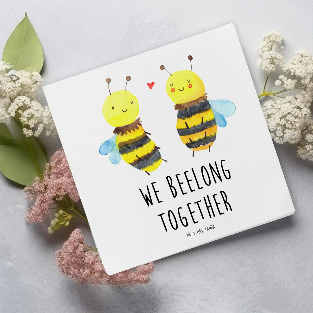 Deluxe Card bee In love Karte, Hochwertige Grußkarte, Hochzeitskarte, Glückwunschkarte, Geburtstagskarte, Hochwertige Klappkarte, Einladungskarte, Klappkarte, Grußkarte, Biene, Wespe, Hummel