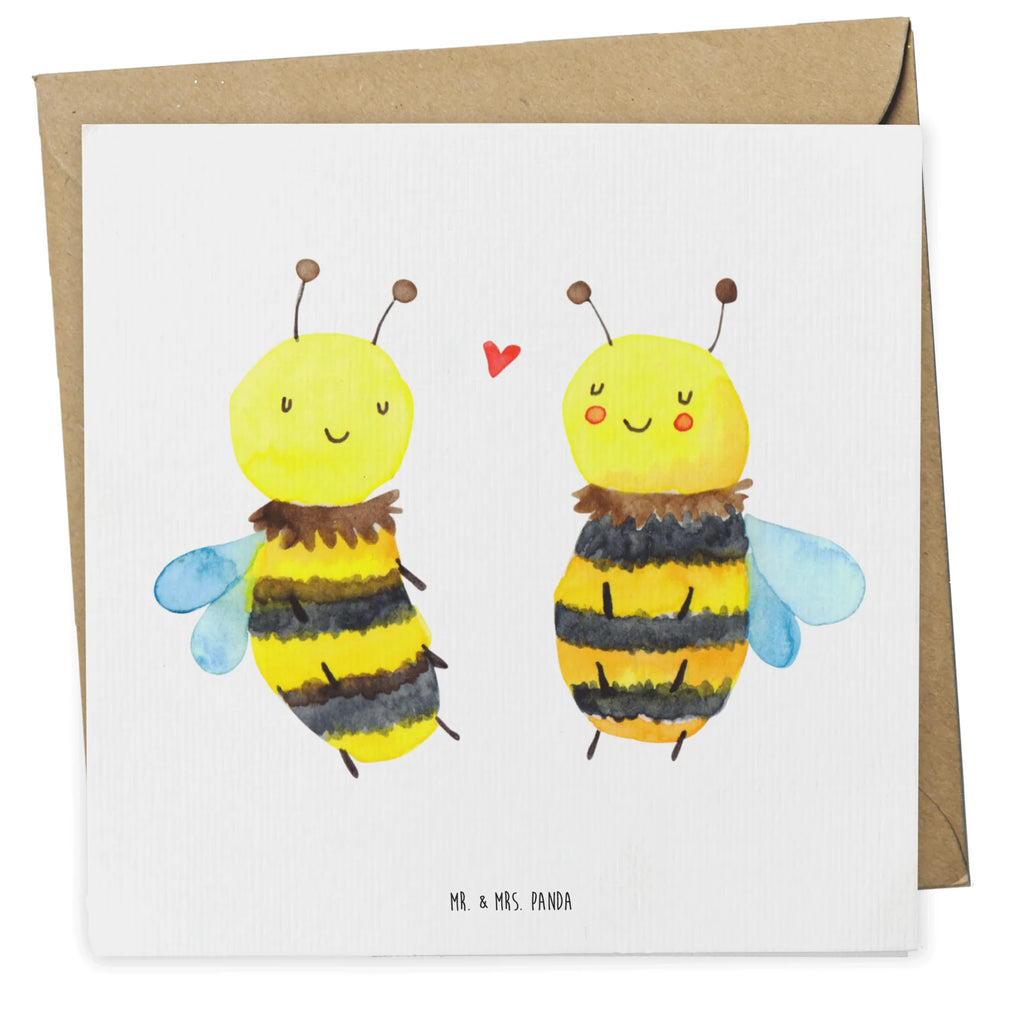 Deluxe Card bee In love Karte, Hochwertige Grußkarte, Hochzeitskarte, Glückwunschkarte, Geburtstagskarte, Hochwertige Klappkarte, Einladungskarte, Klappkarte, Grußkarte, Biene, Wespe, Hummel