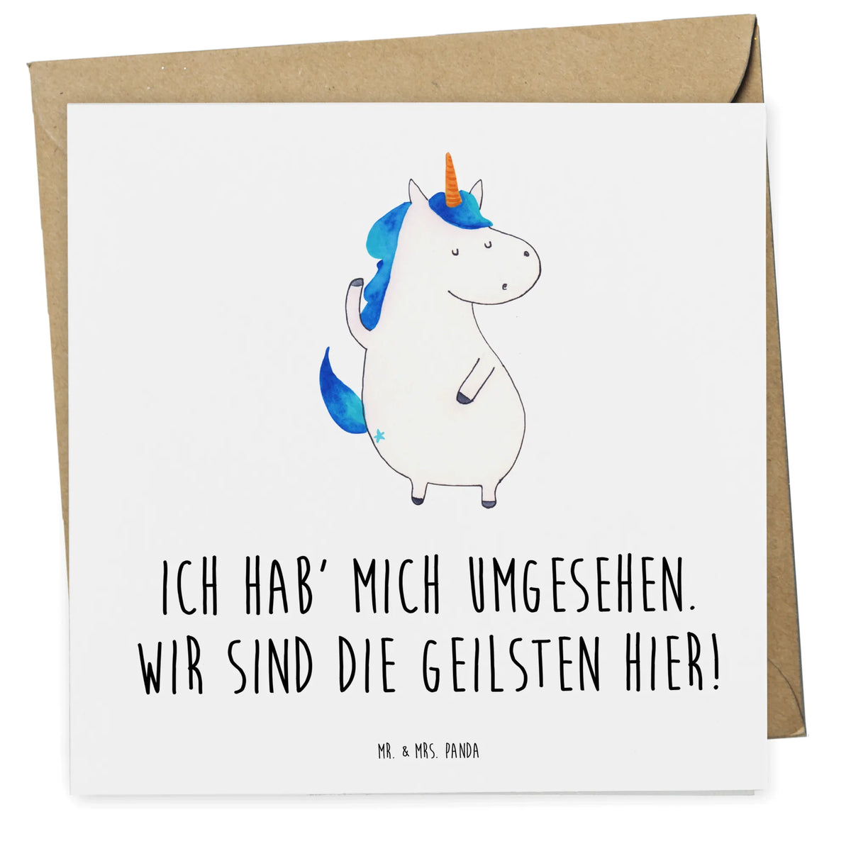 Deluxe Card unicorn Man