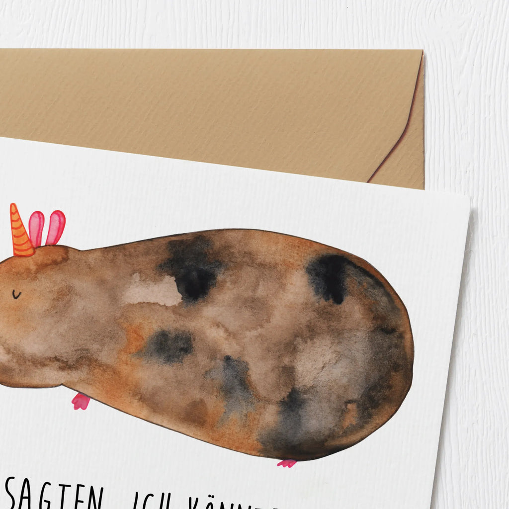 Deluxe Karte Einhorn Meerschweinchen Hochzeitskarte, Hochwertige Klappkarte, Einladungskarte, Klappkarte, Grußkarte, Hochwertige Grußkarte, Karte, Geburtstagskarte, Glückwunschkarte, Einhorn, Einhörner, Einhorn Deko, Unicorn, Meerhörnchen, Meerschwein, Meericorn, Meerschweinchen