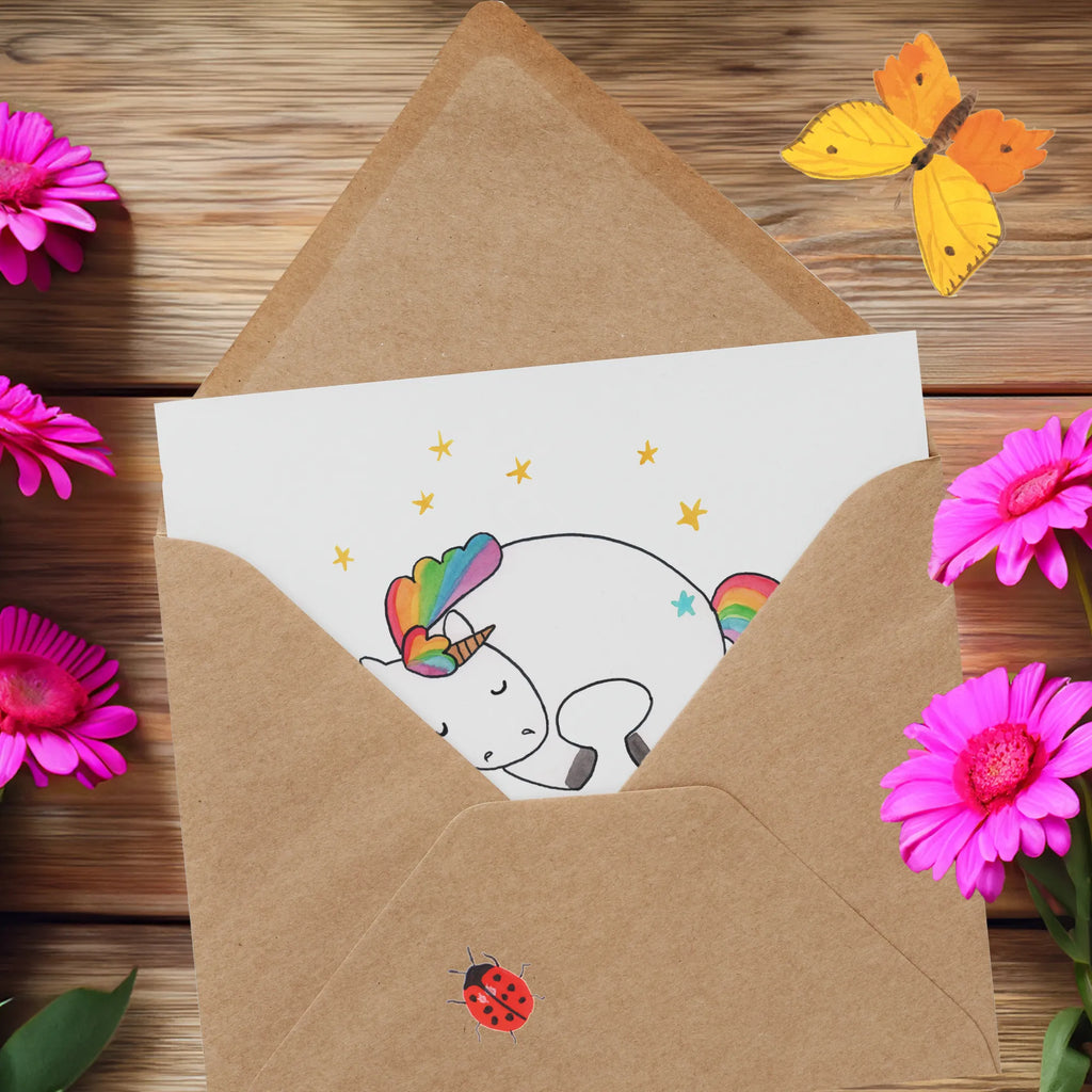 Deluxe Card unicorn Night Hochwertige Grußkarte, Hochzeitskarte, Karte, Geburtstagskarte, Glückwunschkarte, Grußkarte, Einladungskarte, Hochwertige Klappkarte, Klappkarte, Einhorn, Einhörner, Einhorn Deko, Unicorn, Ruhe, Realität, Geschenk, Menschen, unicorn, Träume, Freundin, Traum