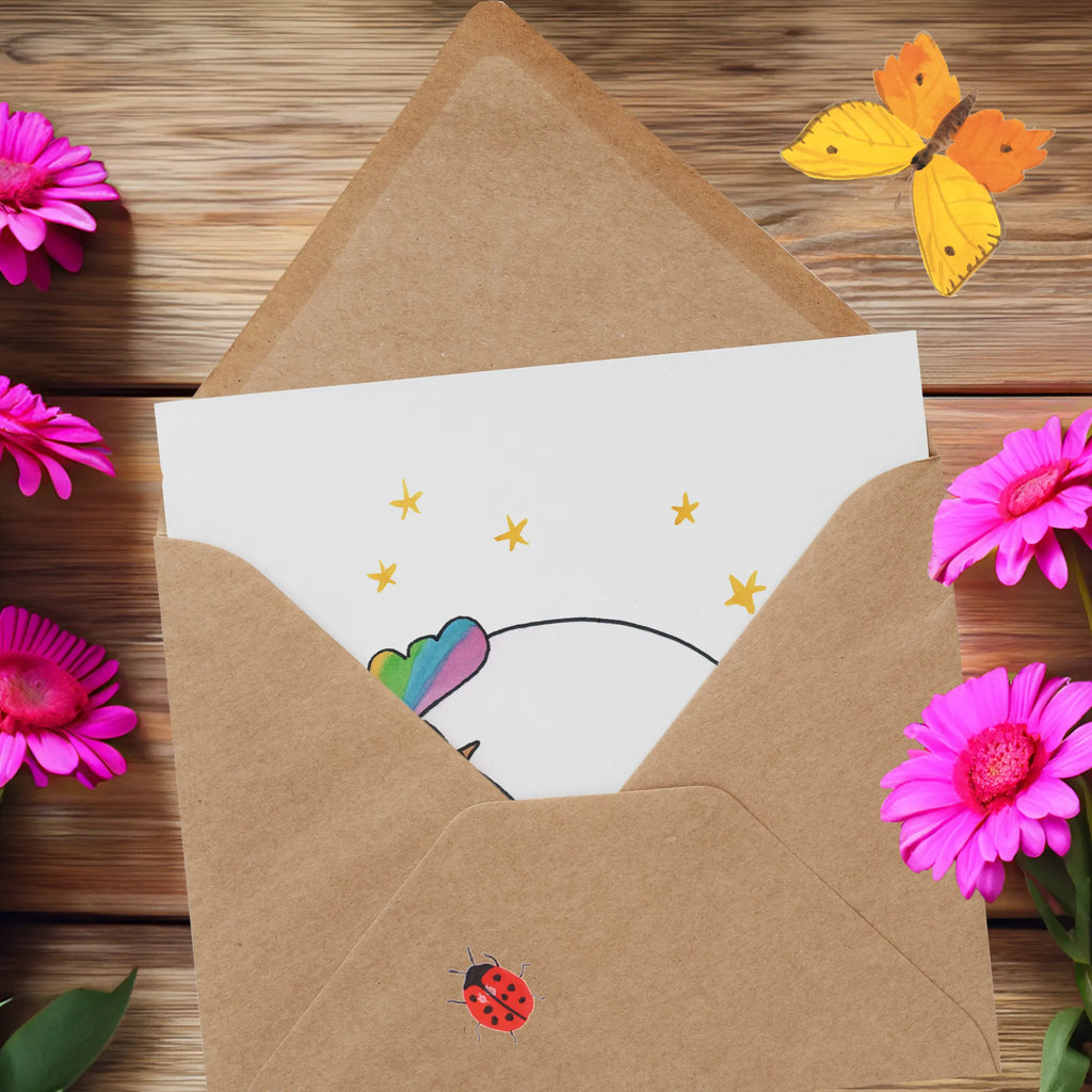 Deluxe Card unicorn Night Hochwertige Grußkarte, Hochzeitskarte, Karte, Geburtstagskarte, Glückwunschkarte, Grußkarte, Einladungskarte, Hochwertige Klappkarte, Klappkarte, Einhorn, Einhörner, Einhorn Deko, Unicorn, Ruhe, Realität, Geschenk, Menschen, unicorn, Träume, Freundin, Traum