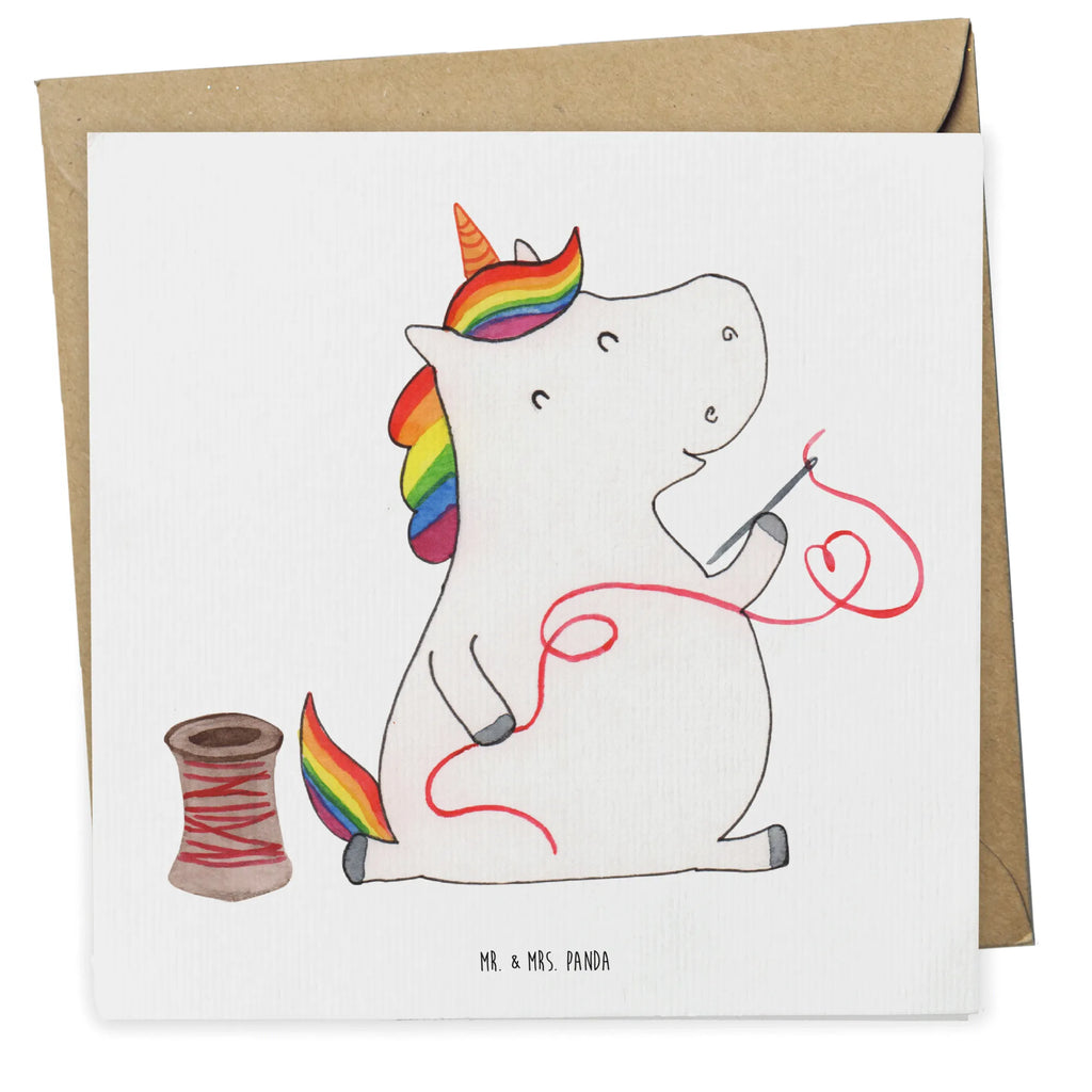 Deluxe Karte Einhorn Näherin Karte, Hochwertige Grußkarte, Hochwertige Klappkarte, Einladungskarte, Hochzeitskarte, Klappkarte, Geburtstagskarte, Glückwunschkarte, Grußkarte, Einhorn, Einhörner, Einhorn Deko, Unicorn, Nähzimmer, Näherin, nähen, Freundin, basteln, Häkeln, Mädchen, Stricken