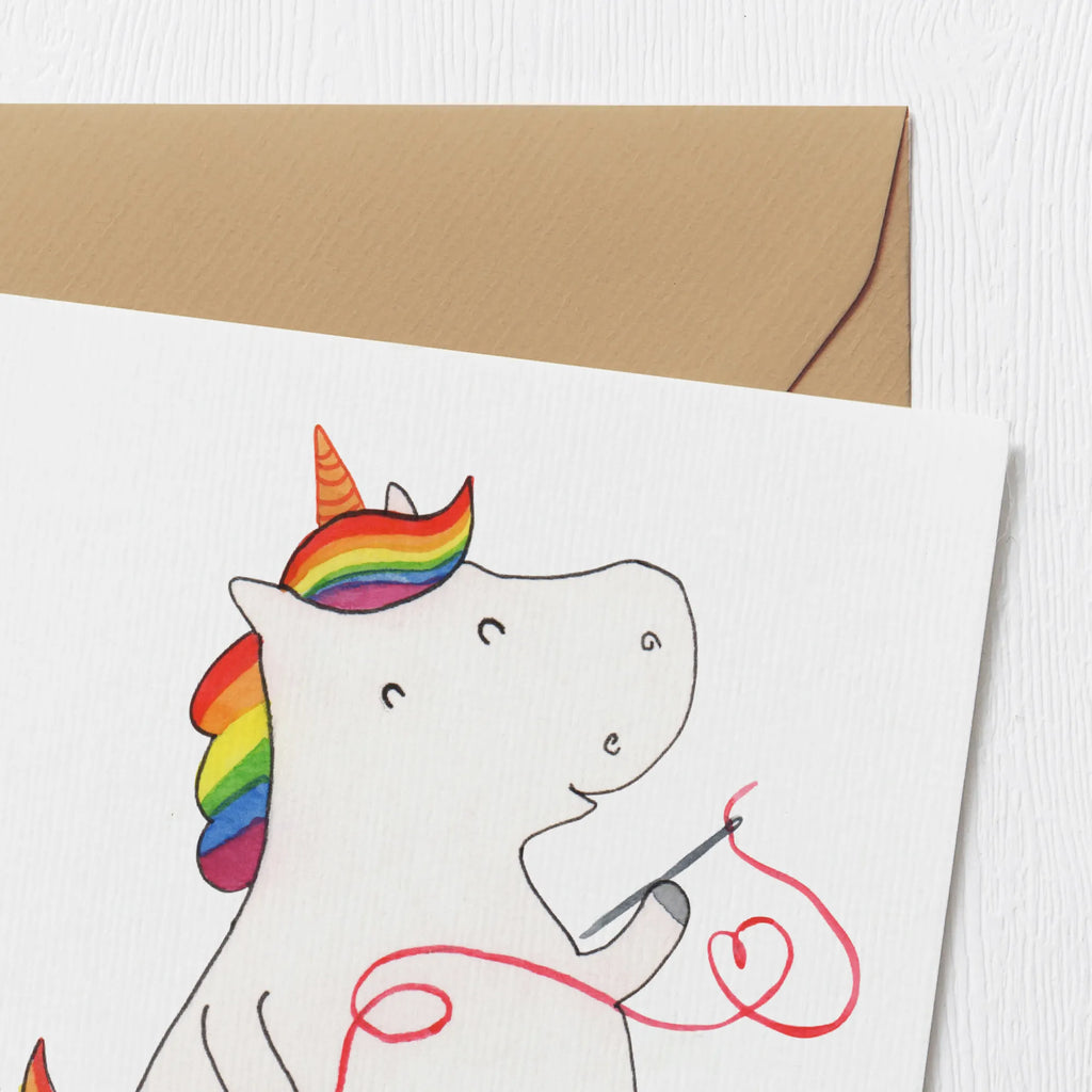 Deluxe Karte Einhorn Näherin Karte, Hochwertige Grußkarte, Hochwertige Klappkarte, Einladungskarte, Hochzeitskarte, Klappkarte, Geburtstagskarte, Glückwunschkarte, Grußkarte, Einhorn, Einhörner, Einhorn Deko, Unicorn, Nähzimmer, Näherin, nähen, Freundin, basteln, Häkeln, Mädchen, Stricken