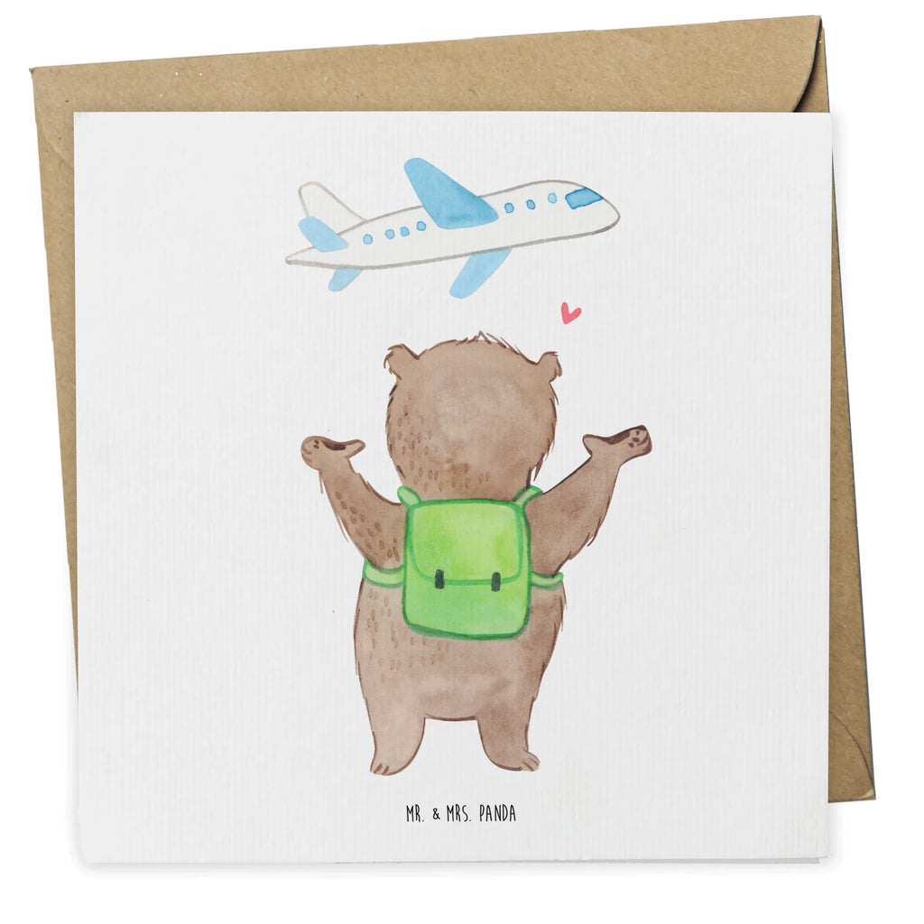 Deluxe Karte Bär Flugzeug Klappkarte, Grußkarte, Einladungskarte, Geburtstagskarte, Karte, Hochzeitskarte, Hochwertige Grußkarte, Glückwunschkarte, Hochwertige Klappkarte, Liebe, Partner, Freund, Freundin, Ehemann, Ehefrau, Heiraten, Verlobung, Heiratsantrag, Liebesgeschenk, Jahrestag, Hocheitstag, Hochzeitstag, Valentinstag, Geschenk für Freundin, Geschenk für Frauen, Geschenk für Partner, für Ehemann, Mitbringsel, Liebesbeweis, für Männer