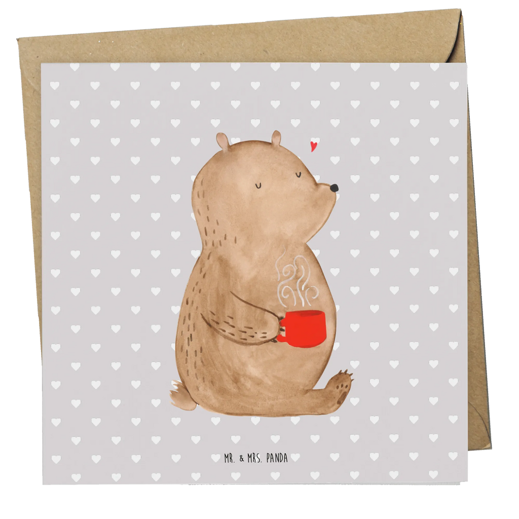 Deluxe Karte Bär Morgenkaffee Hochwertige Grußkarte, Klappkarte, Karte, Grußkarte, Hochzeitskarte, Einladungskarte, Hochwertige Klappkarte, Glückwunschkarte, Geburtstagskarte, Liebe, Partner, Freund, Freundin, Ehemann, Ehefrau, Heiraten, Verlobung, Heiratsantrag, Liebesgeschenk, Jahrestag, Hocheitstag, Geschenk für Freundin, für Männer, Liebesbeweis, Geschenk für Frauen, für Ehemann, Valentinstag, Hochzeitstag, Mitbringsel, Geschenk für Partner