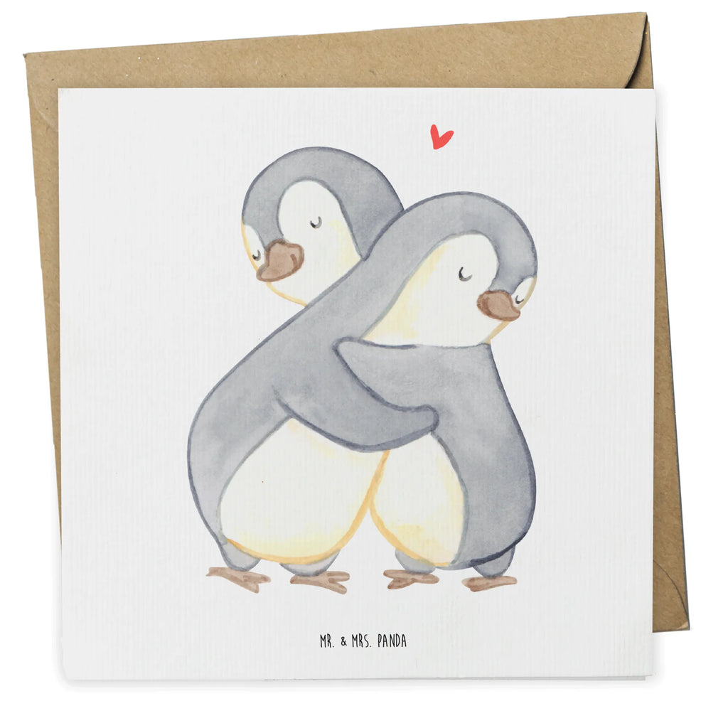 Deluxe Karte Pinguine Kuscheln doppelkarte, Glückwunschkarte, Grußkarte, faltkarte, Klappkarte, Verlobung, Freundin, Partner, Freund, Ehemann, Ehefrau, Heiraten, Heiratsantrag, Liebe, Hocheitstag, Liebesgeschenk, Jahrestag, Mitbringsel, Hochzeitstag, für Männer, Liebesbeweis, Geschenk für Frauen, Geschenk für Partner, Geschenk für Freundin, Valentinstag, für Ehemann