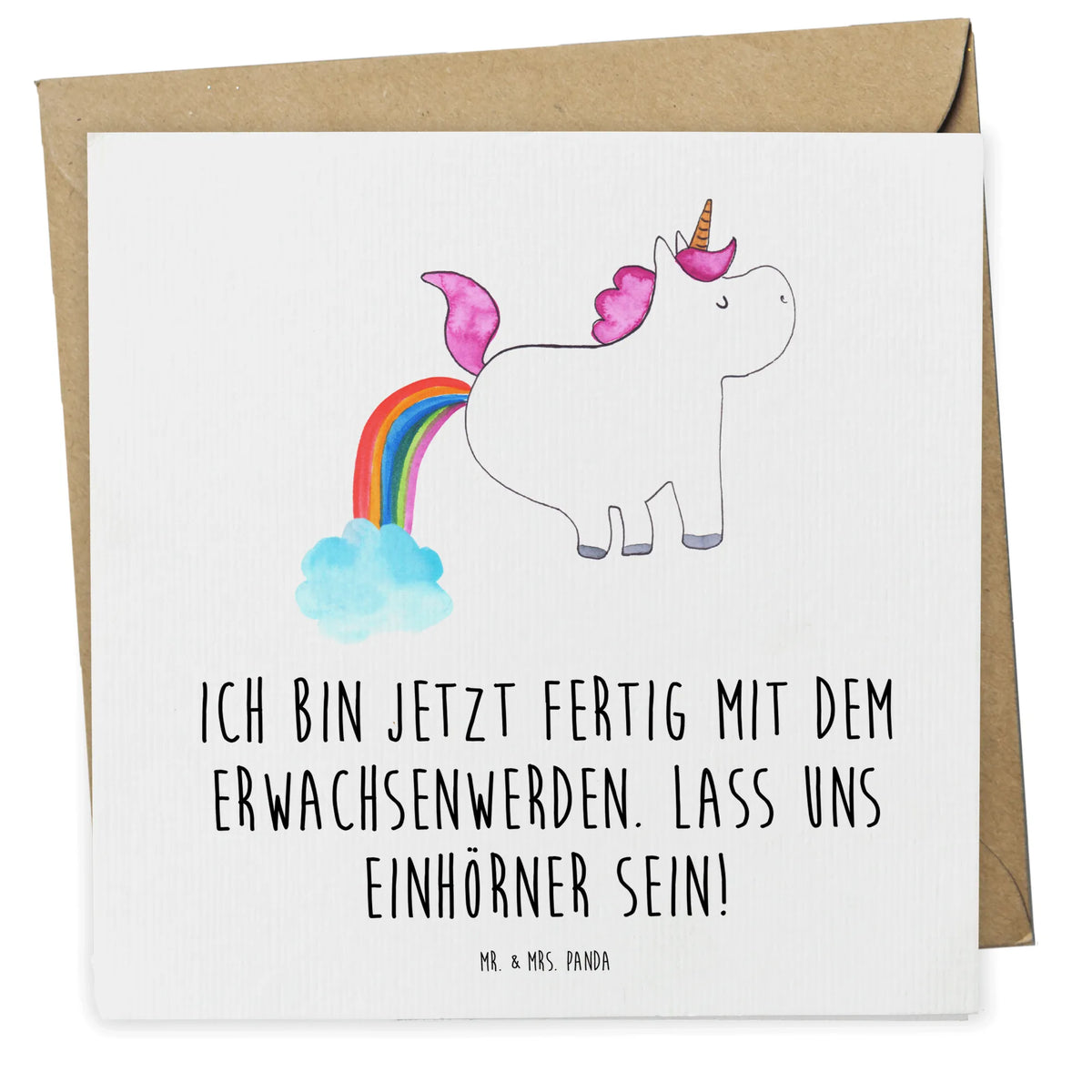 Deluxe Karte Einhorn Pupsen Glückwunschkarte, doppelkarte, Grußkarte, faltkarte, anlasskarte, Klappkarte, Unicorn, Einhorn, Einhörner, Einhorn Deko, Einhornpower, Lustig, Freundin, Glitzer, Pups, Erwachsenwerden, Spaß, Regenbogen