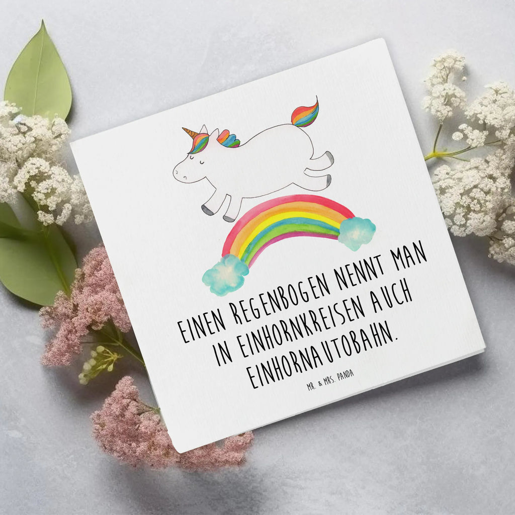 Deluxe Karte Einhorn Regenbogen Hochwertige Grußkarte, Hochzeitskarte, Hochwertige Klappkarte, Einladungskarte, Grußkarte, Glückwunschkarte, Klappkarte, Karte, Geburtstagskarte, Einhorn, Einhörner, Einhorn Deko, Unicorn, Glitzer, Erwachsenwerden, Regenbogen, Einhornautobahn, Einhornpower