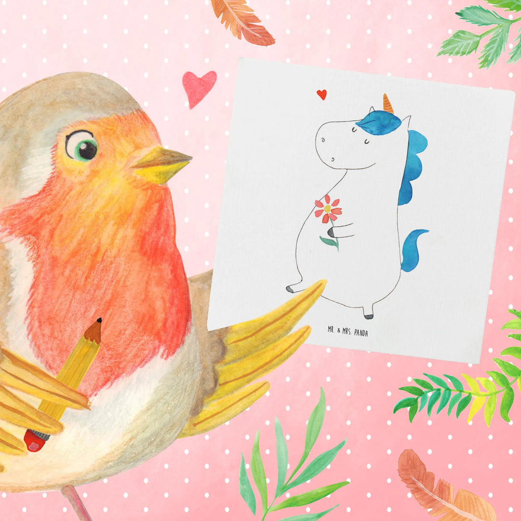 Deluxe Card unicorn Stroll Hochwertige Grußkarte, Einladungskarte, Glückwunschkarte, Karte, Geburtstagskarte, Klappkarte, Hochzeitskarte, Grußkarte, Hochwertige Klappkarte, Einhorn, Einhörner, Einhorn Deko, Unicorn, Spaziergang, Blumen, Freude, Mutter, Motivation, Freundin, Glitzer, Gute Laune, Schwester