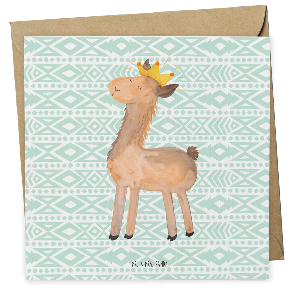 Deluxe Karte Lama König Hochwertige Klappkarte, Karte, Glückwunschkarte, Hochwertige Grußkarte, Geburtstagskarte, Hochzeitskarte, Grußkarte, Einladungskarte, Klappkarte, Lama, Alpaka, Chef, Vorgesetzter, Papa, Abi, Abitur, Lamas, Mama, Kollegin, Büro Kollege, König, Freundin, Königin
