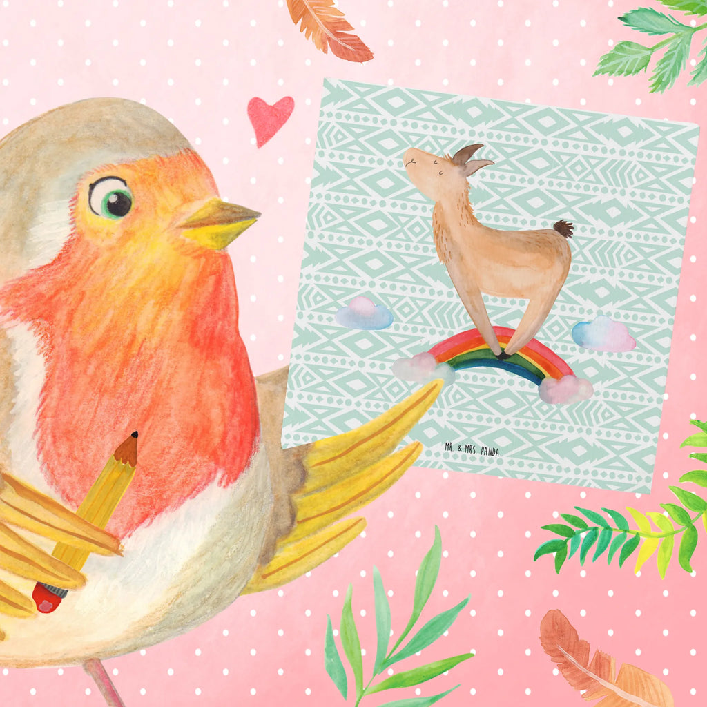 Deluxe Card lama rainbow Klappkarte, Hochzeitskarte, Hochwertige Klappkarte, Grußkarte, Karte, Einladungskarte, Hochwertige Grußkarte, Geburtstagskarte, Glückwunschkarte, Lama, Alpaka, Hobby, Außenseiter, Haters gonna hate, Freiheit, Lamas, Regenbogen, Wolkenland, Haters, Schule, Abi, Selbstständig