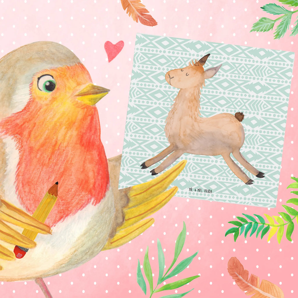 Deluxe Karte Lama Springen Klappkarte, Hochwertige Klappkarte, Glückwunschkarte, Karte, Hochzeitskarte, Hochwertige Grußkarte, Grußkarte, Einladungskarte, Geburtstagskarte, Lama, Alpaka, Start, Prüfung, Freundin, Glück, Happy day, guten Morgen, Liebeskummer, Abitur, Lieblingstag, fröhlich, Lamas, Neustart