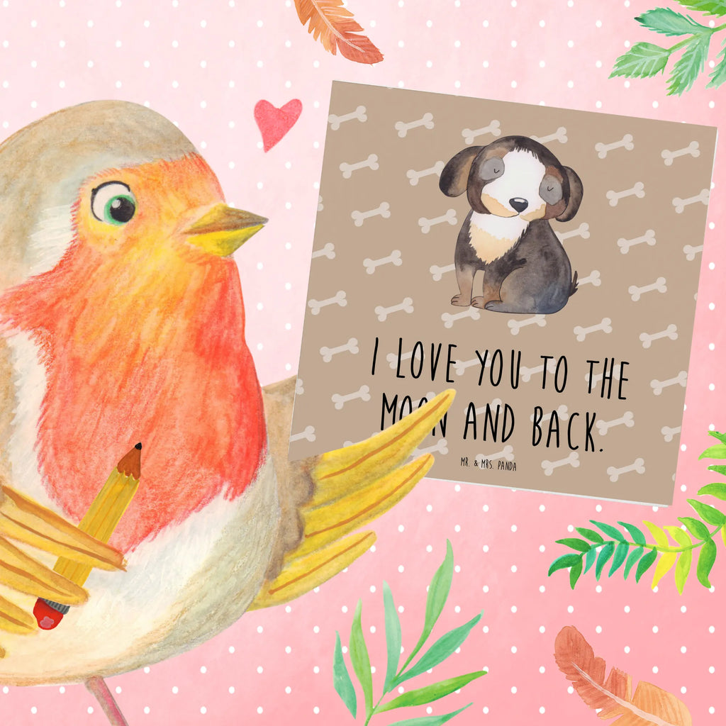 Deluxe Karte Hund Entspannen Hochzeitskarte, Glückwunschkarte, Klappkarte, Grußkarte, Hochwertige Klappkarte, Hochwertige Grußkarte, Karte, Einladungskarte, Geburtstagskarte, Hund, Hundemotiv, Haustier, Hunderasse, Tierliebhaber, Hundebesitzer, Sprüche, Hundeliebe, schwarzer Hund, Hundeglück, Liebe