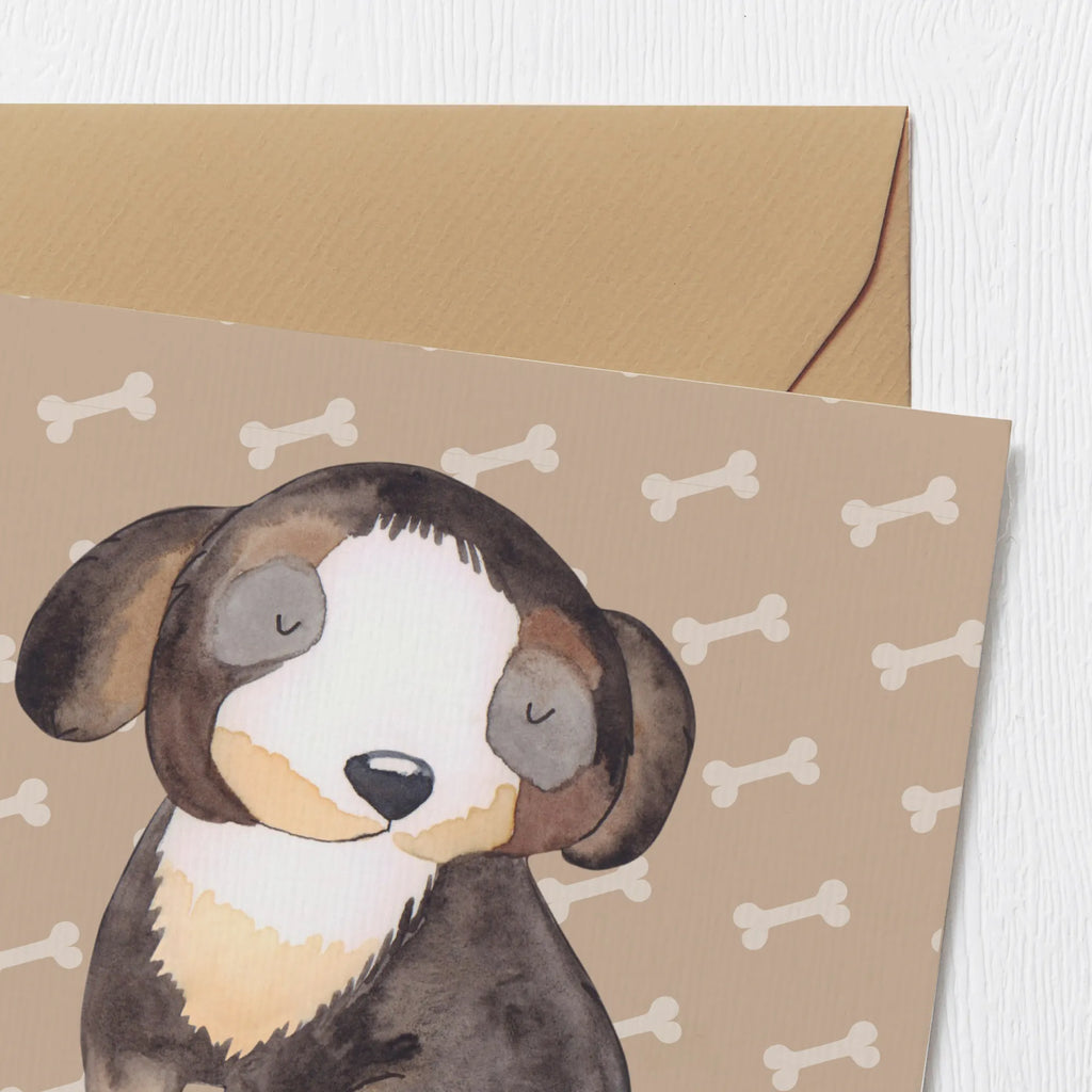 Deluxe Karte Hund Entspannen Hochzeitskarte, Glückwunschkarte, Klappkarte, Grußkarte, Hochwertige Klappkarte, Hochwertige Grußkarte, Karte, Einladungskarte, Geburtstagskarte, Hund, Hundemotiv, Haustier, Hunderasse, Tierliebhaber, Hundebesitzer, Sprüche, Hundeliebe, schwarzer Hund, Hundeglück, Liebe