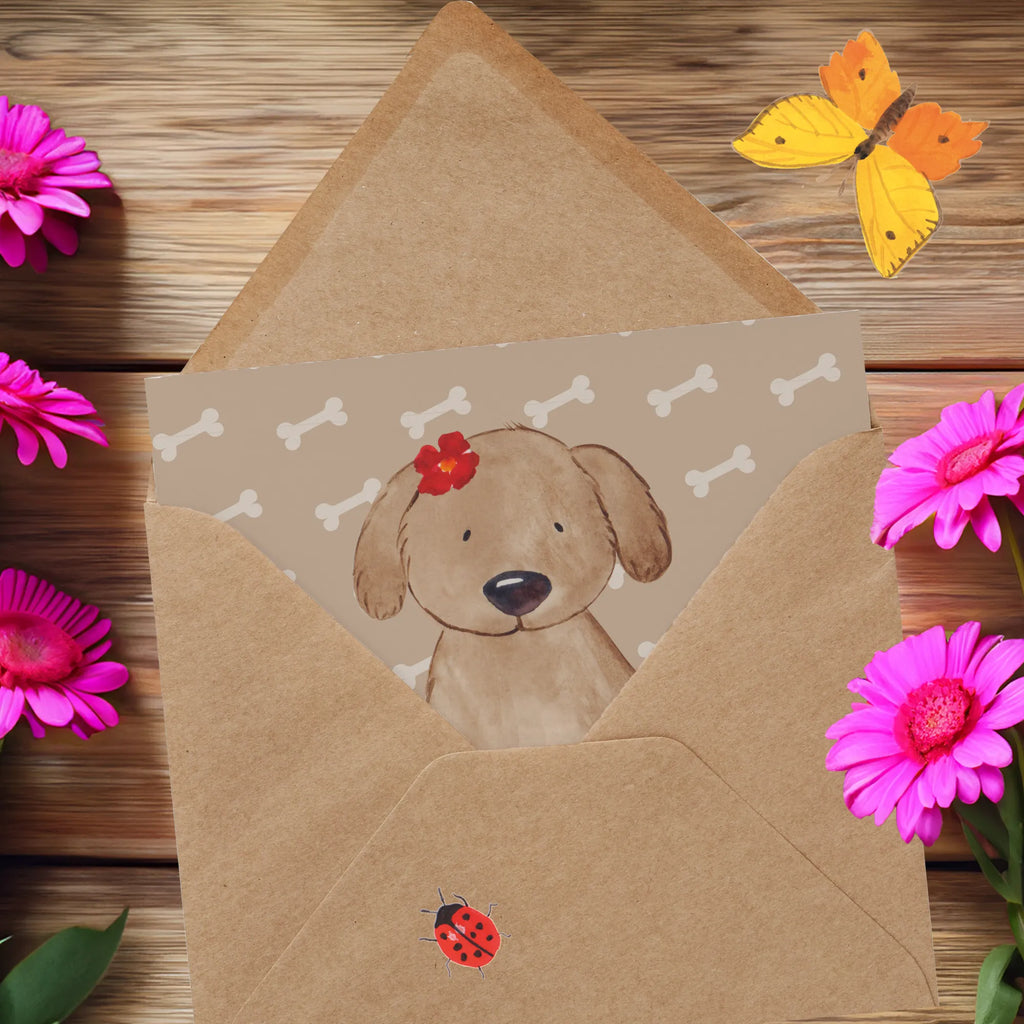 Deluxe Karte Hund Dame Glückwunschkarte, Klappkarte, Hochwertige Klappkarte, Karte, Einladungskarte, Geburtstagskarte, Grußkarte, Hochwertige Grußkarte, Hochzeitskarte, Hund, Hundemotiv, Haustier, Hunderasse, Tierliebhaber, Hundebesitzer, Sprüche, Frauchen, Hundeglück, Hundeliebe, Hunde, Liebe