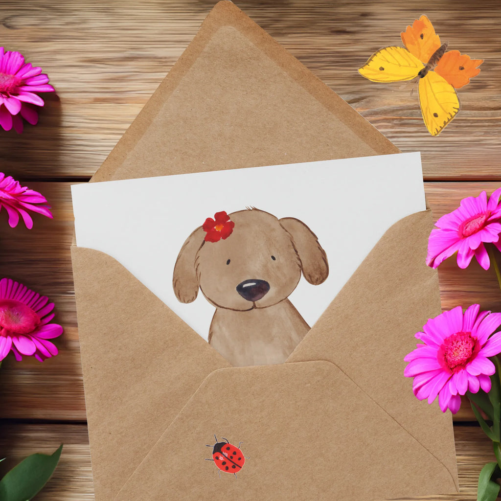 Deluxe Karte Hund Dame Glückwunschkarte, Klappkarte, Hochwertige Klappkarte, Karte, Einladungskarte, Geburtstagskarte, Grußkarte, Hochwertige Grußkarte, Hochzeitskarte, Hund, Hundemotiv, Haustier, Hunderasse, Tierliebhaber, Hundebesitzer, Sprüche, Frauchen, Hundeglück, Hundeliebe, Hunde, Liebe