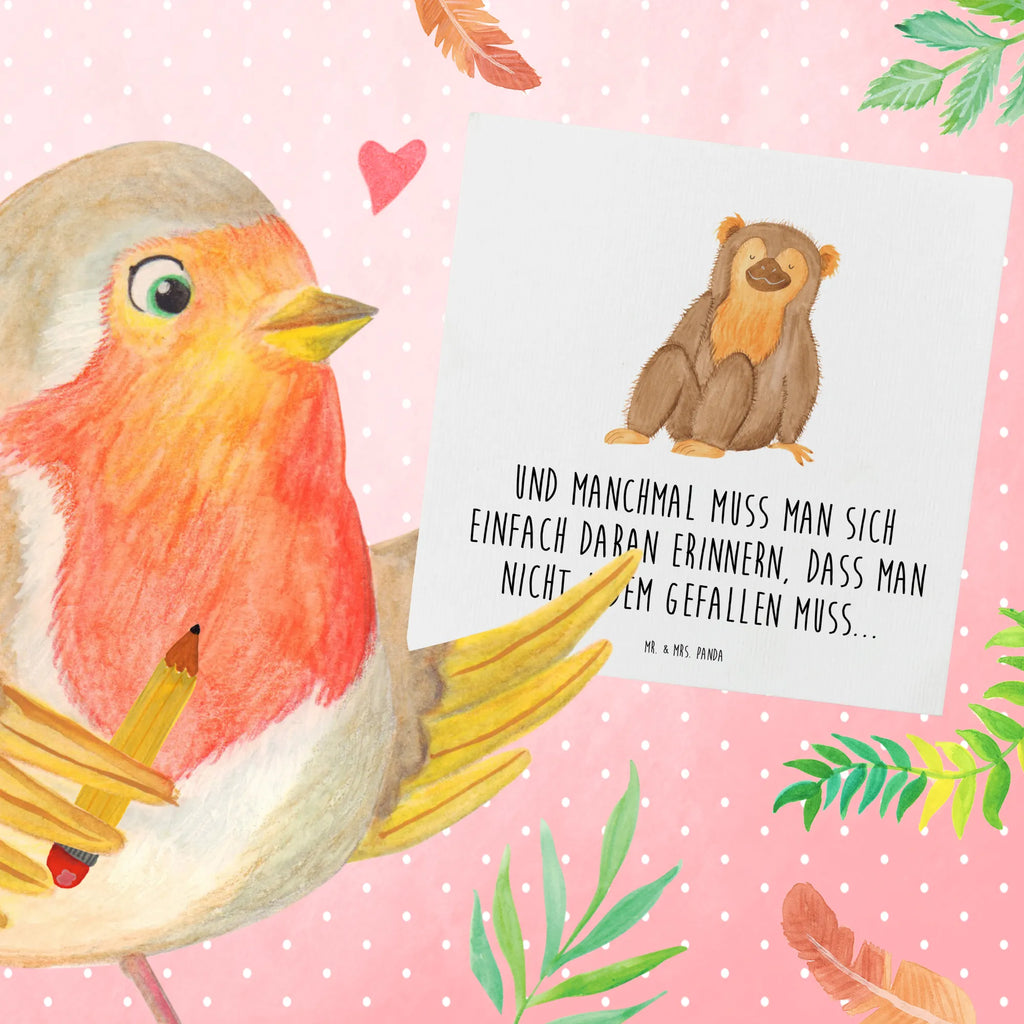 Deluxe Karte Affe Glückwunschkarte, Hochwertige Grußkarte, Geburtstagskarte, Hochwertige Klappkarte, Grußkarte, Karte, Einladungskarte, Hochzeitskarte, Klappkarte, Afrika, Wildtiere, Respekt, Selbstbewusstsein, Selbstachtung, Selfcare, Äffchen, Affe, Liebe, Selbstliebe, Motivation, Affen