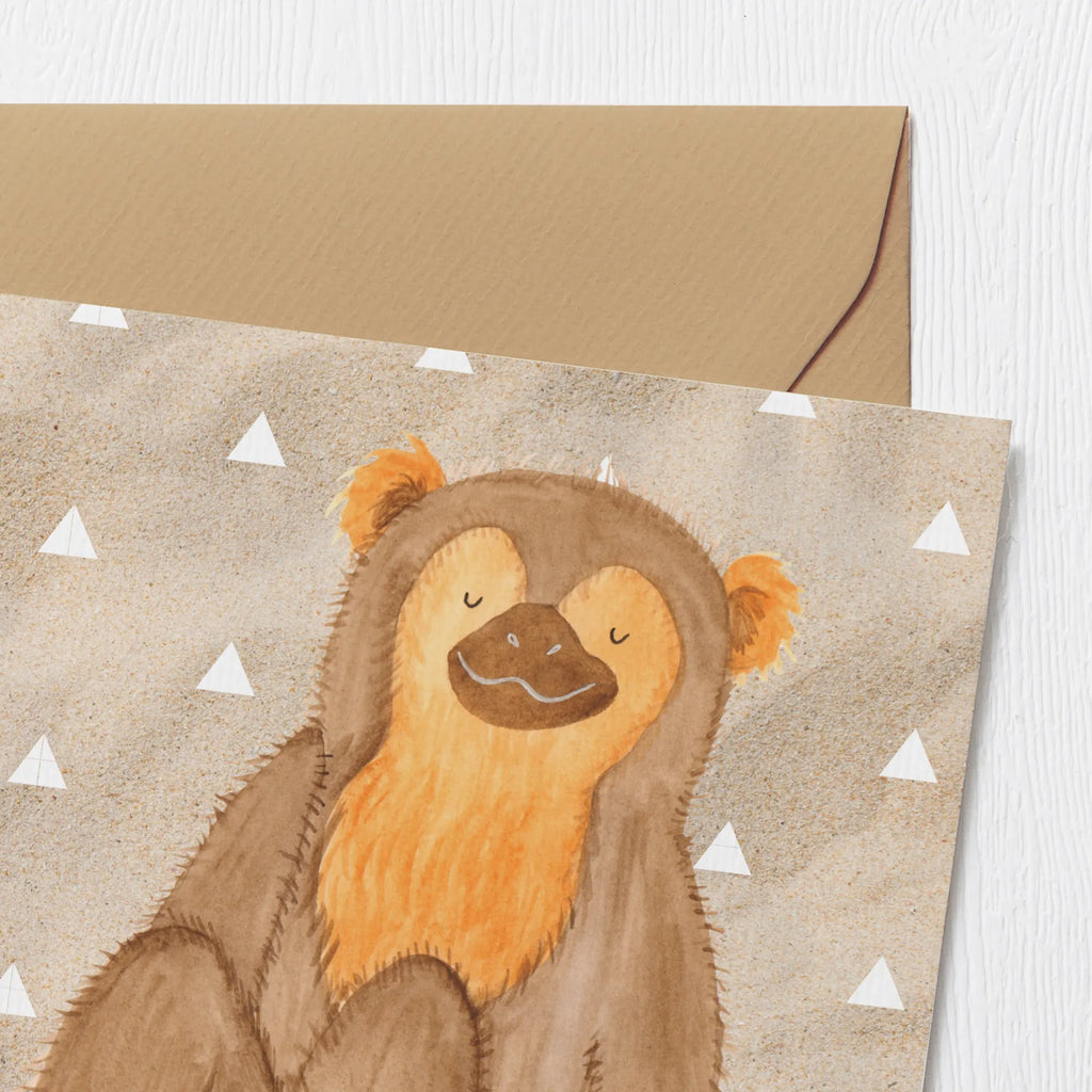 Deluxe Karte Affe Glückwunschkarte, Hochwertige Grußkarte, Geburtstagskarte, Hochwertige Klappkarte, Grußkarte, Karte, Einladungskarte, Hochzeitskarte, Klappkarte, Afrika, Wildtiere, Respekt, Selbstbewusstsein, Selbstachtung, Selfcare, Äffchen, Affe, Liebe, Selbstliebe, Motivation, Affen