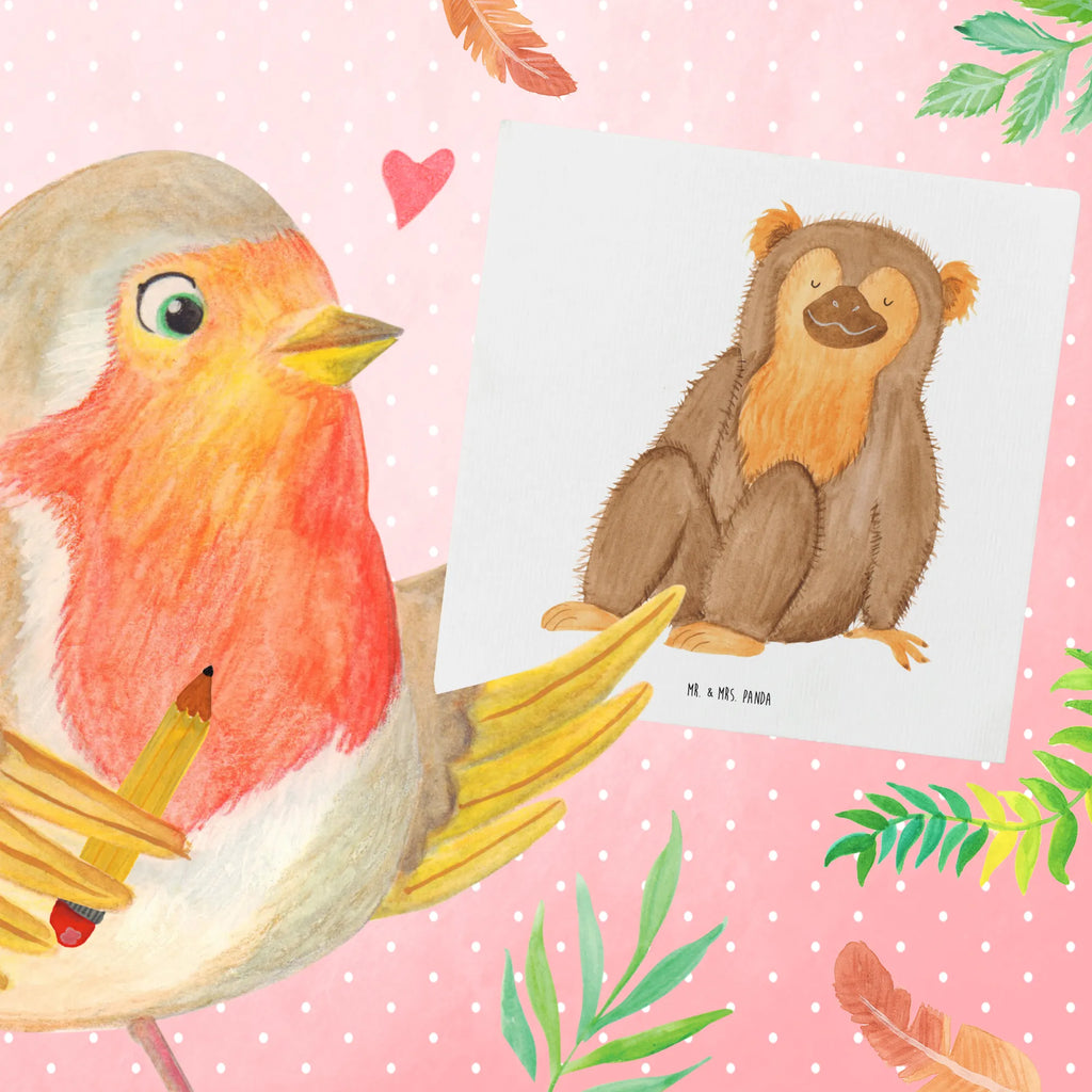 Deluxe Karte Affe Glückwunschkarte, Hochwertige Grußkarte, Geburtstagskarte, Hochwertige Klappkarte, Grußkarte, Karte, Einladungskarte, Hochzeitskarte, Klappkarte, Afrika, Wildtiere, Respekt, Selbstbewusstsein, Selbstachtung, Selfcare, Äffchen, Affe, Liebe, Selbstliebe, Motivation, Affen