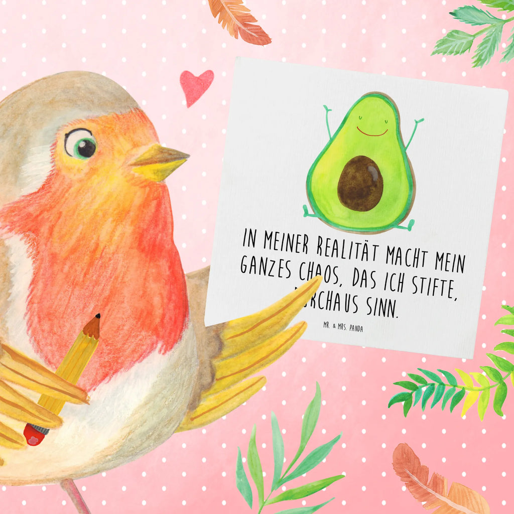 Deluxe Card avocado Happy Glückwunschkarte, Grußkarte, Einladungskarte, Hochwertige Grußkarte, Hochzeitskarte, Geburtstagskarte, Hochwertige Klappkarte, Karte, Klappkarte, Avocado, Veggie, Vegan, Gesund, Chaos