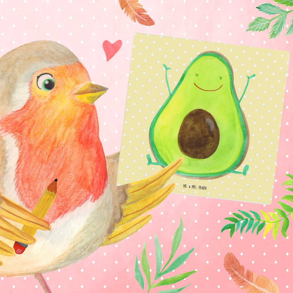 Deluxe Card avocado Happy Karte, Hochzeitskarte, Hochwertige Grußkarte, Grußkarte, Hochwertige Klappkarte, Geburtstagskarte, Glückwunschkarte, Klappkarte, Einladungskarte, Avocado, Veggie, Vegan, Gesund, Chaos