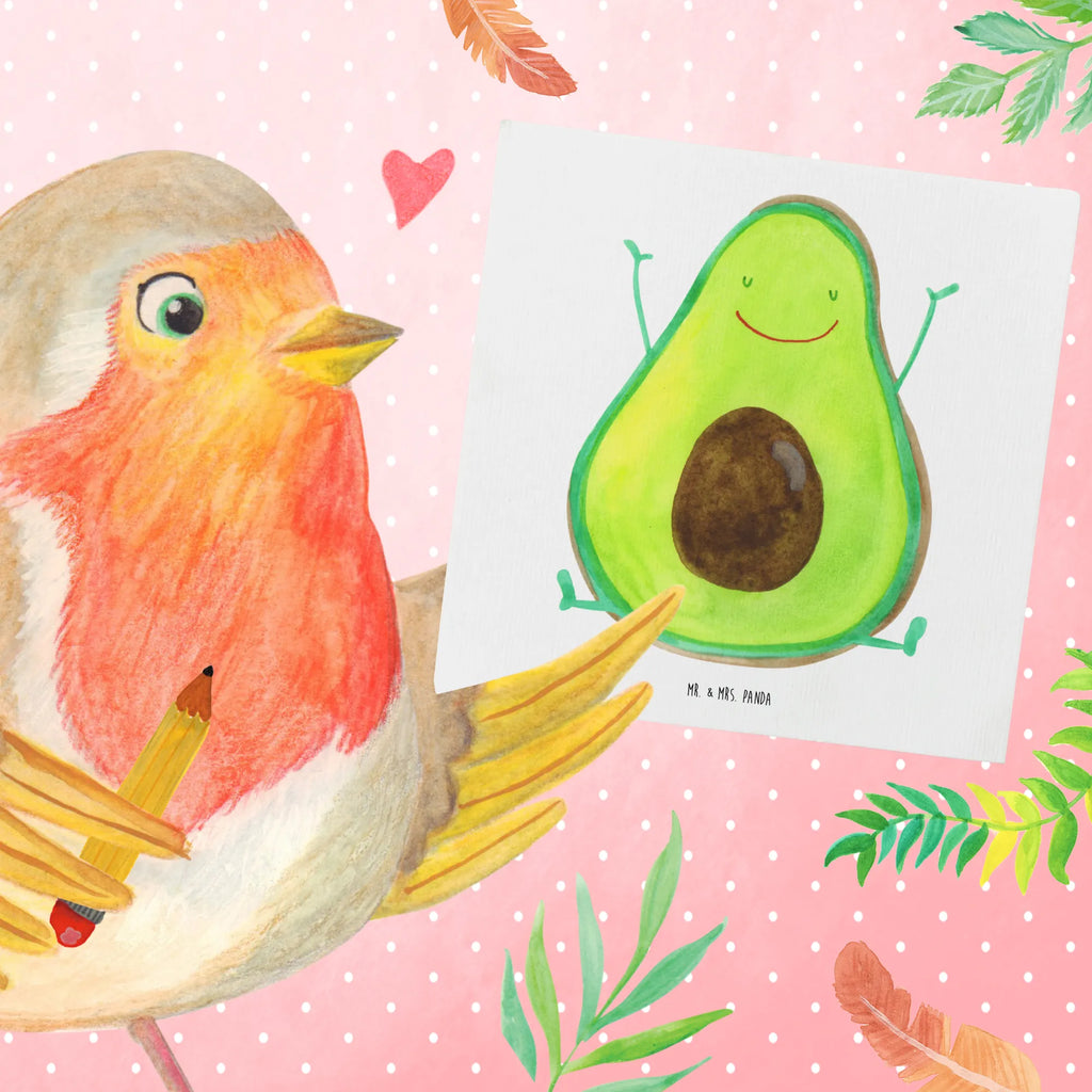 Deluxe Card avocado Happy Glückwunschkarte, Grußkarte, Einladungskarte, Hochwertige Grußkarte, Hochzeitskarte, Geburtstagskarte, Hochwertige Klappkarte, Karte, Klappkarte, Avocado, Veggie, Vegan, Gesund, Chaos