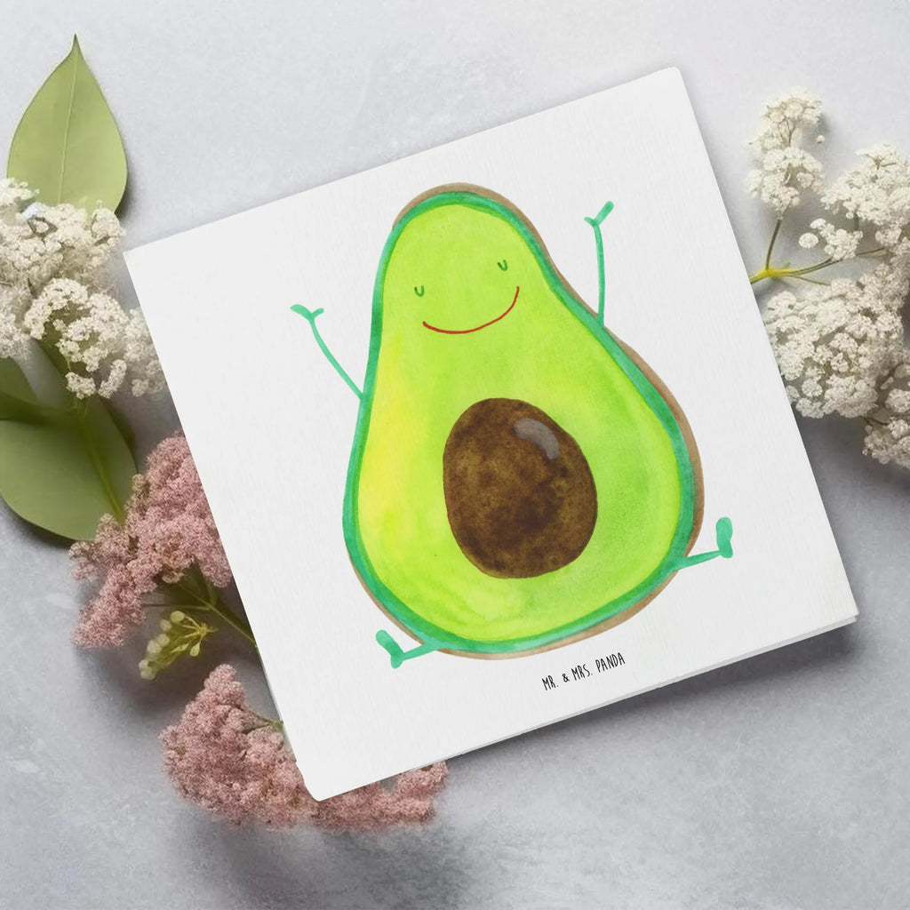 Deluxe Card avocado Happy Karte, Hochzeitskarte, Hochwertige Grußkarte, Grußkarte, Hochwertige Klappkarte, Geburtstagskarte, Glückwunschkarte, Klappkarte, Einladungskarte, Avocado, Veggie, Vegan, Gesund, Chaos