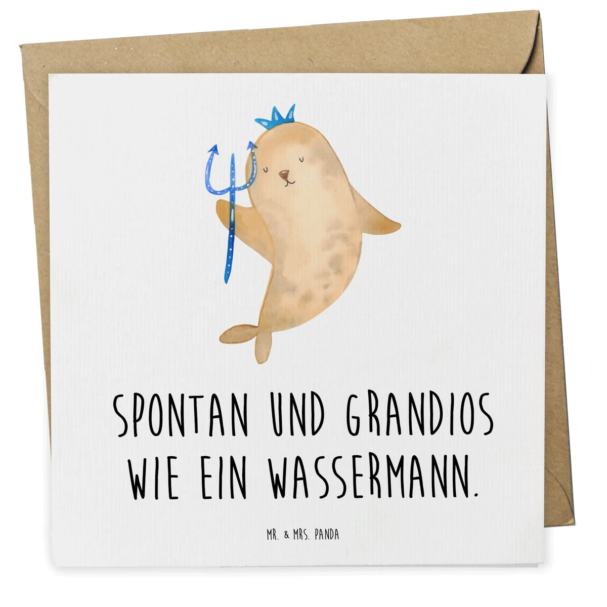 Deluxe Card Star sign Aquarius Glückwunschkarte, Klappkarte, Grußkarte, doppelkarte, faltkarte, anlasskarte, Sternzeichen, Tierkreiszeichen, Horoskop, Astrologie, Aszendent, Geschenk Februar, Meer Geschenk, Wassermann Sternzeichen, Wassermann Geschenk, Geburtstag Februar, Geburtstag Januar, Nix, Meermann, Geschenk Januar