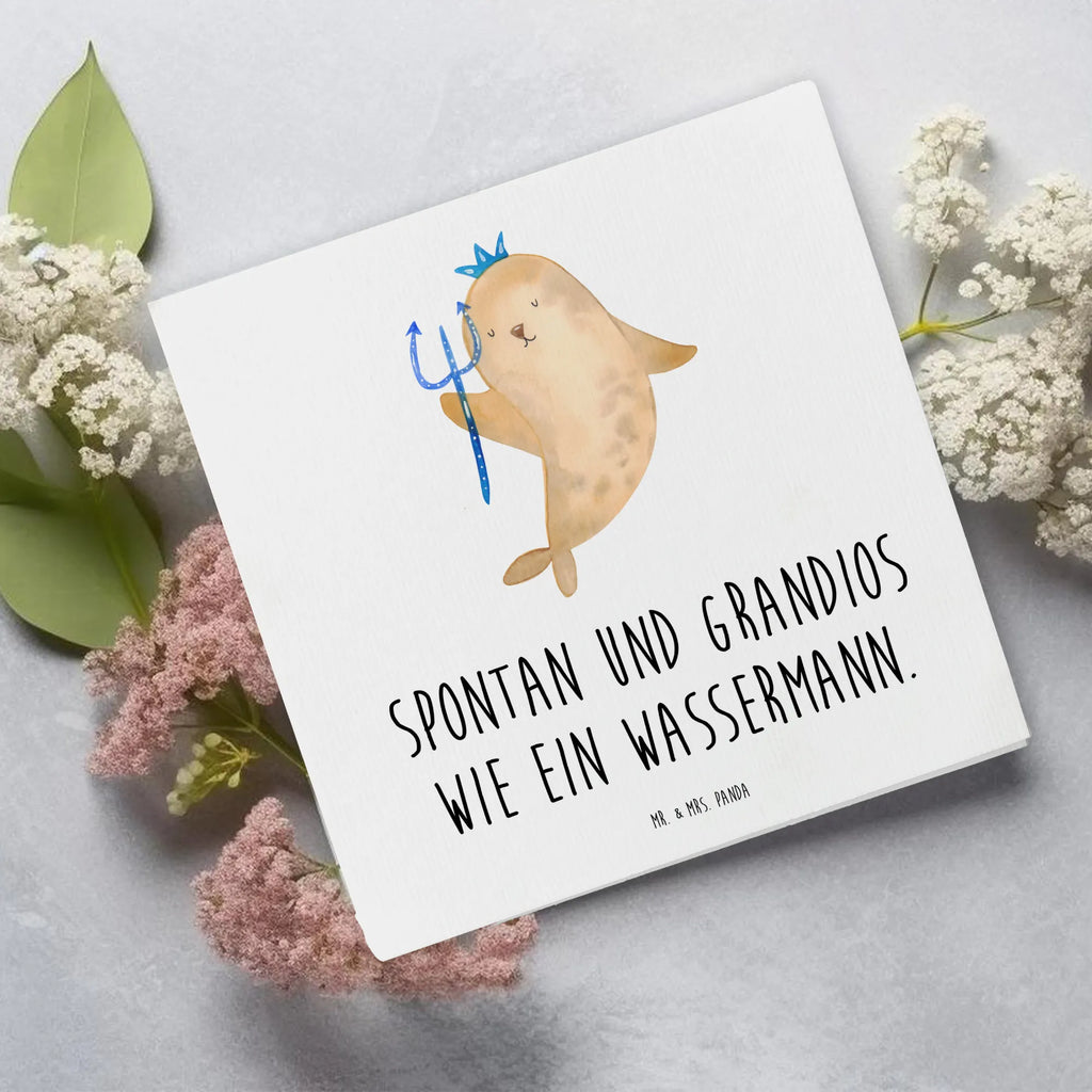 Deluxe Karte Sternzeichen Wassermann Einladungskarte, Geburtstagskarte, Klappkarte, Grußkarte, Hochwertige Grußkarte, Hochzeitskarte, Hochwertige Klappkarte, Glückwunschkarte, Karte, Tierkreiszeichen, Sternzeichen, Horoskop, Astrologie, Aszendent, Wassermann Geschenk, Nix, Geschenk Februar, Geburtstag Februar, Geschenk Januar, Meer Geschenk, Wassermann Sternzeichen, Meermann, Geburtstag Januar