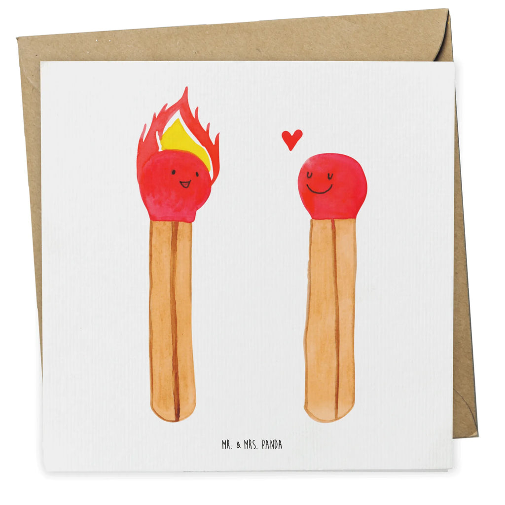 Deluxe Karte Streichhölzer Glückwunschkarte, Einladungskarte, Karte, Grußkarte, Geburtstagskarte, Klappkarte, Hochwertige Grußkarte, Hochwertige Klappkarte, Hochzeitskarte, Liebe, Partner, Freund, Freundin, Ehemann, Ehefrau, Heiraten, Verlobung, Heiratsantrag, Liebesgeschenk, Jahrestag, Hocheitstag, Streichhölzer