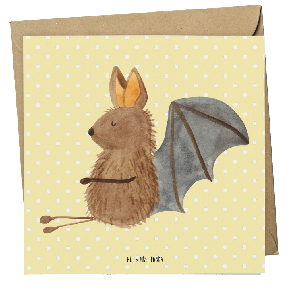 Deluxe Karte Fledermaus Sitzen Einladungskarte, Klappkarte, Geburtstagskarte, Karte, Glückwunschkarte, Hochwertige Grußkarte, Hochzeitskarte, Grußkarte, Hochwertige Klappkarte, Tiermotive, Gute Laune, lustige Sprüche, Tiere, Motivation, Fledermäuse, Fledermaus, entspannen