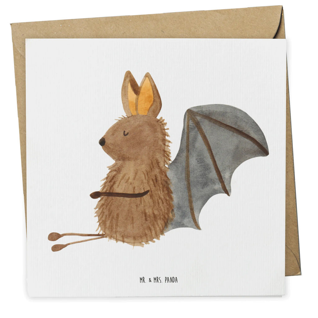 Deluxe Karte Fledermaus Sitzen Einladungskarte, Klappkarte, Geburtstagskarte, Karte, Glückwunschkarte, Hochwertige Grußkarte, Hochzeitskarte, Grußkarte, Hochwertige Klappkarte, Tiermotive, Gute Laune, lustige Sprüche, Tiere, Motivation, Fledermäuse, Fledermaus, entspannen