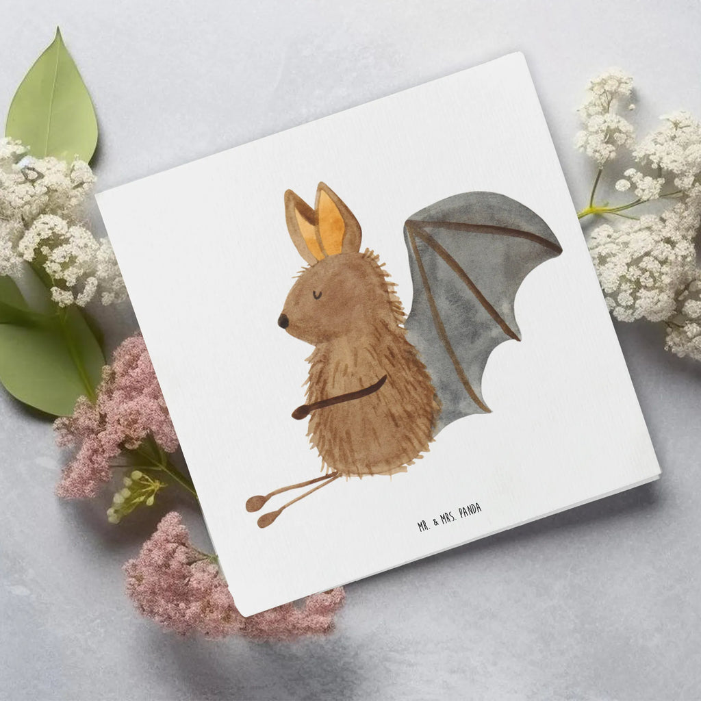 Deluxe Karte Fledermaus Sitzen Einladungskarte, Klappkarte, Geburtstagskarte, Karte, Glückwunschkarte, Hochwertige Grußkarte, Hochzeitskarte, Grußkarte, Hochwertige Klappkarte, Tiermotive, Gute Laune, lustige Sprüche, Tiere, Motivation, Fledermäuse, Fledermaus, entspannen