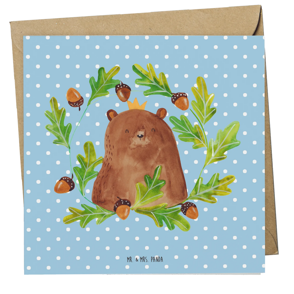 Deluxe Karte Bär König Hochwertige Klappkarte, Karte, Einladungskarte, Geburtstagskarte, Hochwertige Grußkarte, Hochzeitskarte, Klappkarte, Glückwunschkarte, Grußkarte, Bär, Teddy, Teddybär, bester Vater, Daddy, bester Papa, Papa, Papi, Dad, Vatertag, Vater, Papa Bär, weltbester Papa